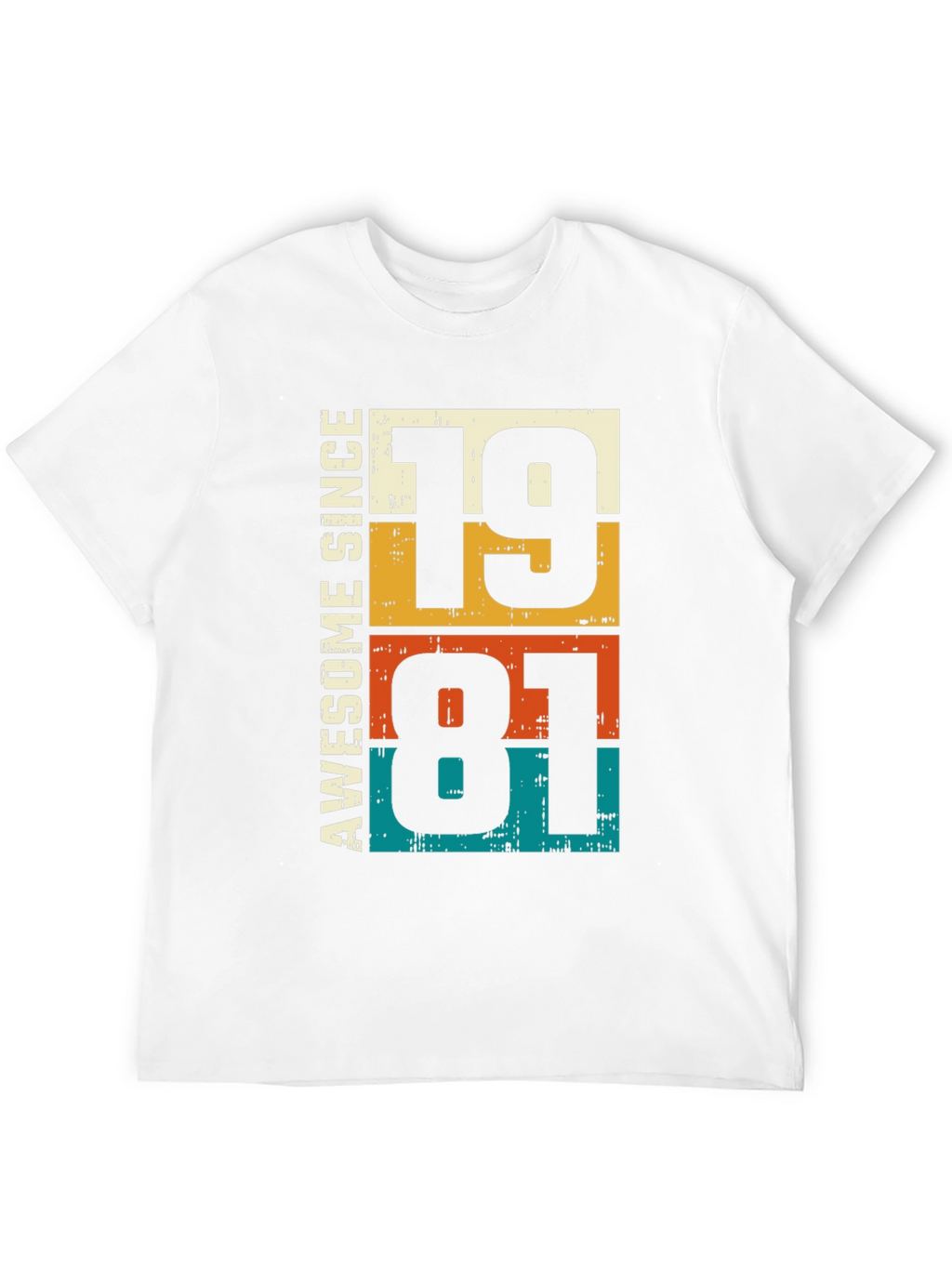 Awesome Since 1981 Graphic T-Shirt - Retro Birthday Tee