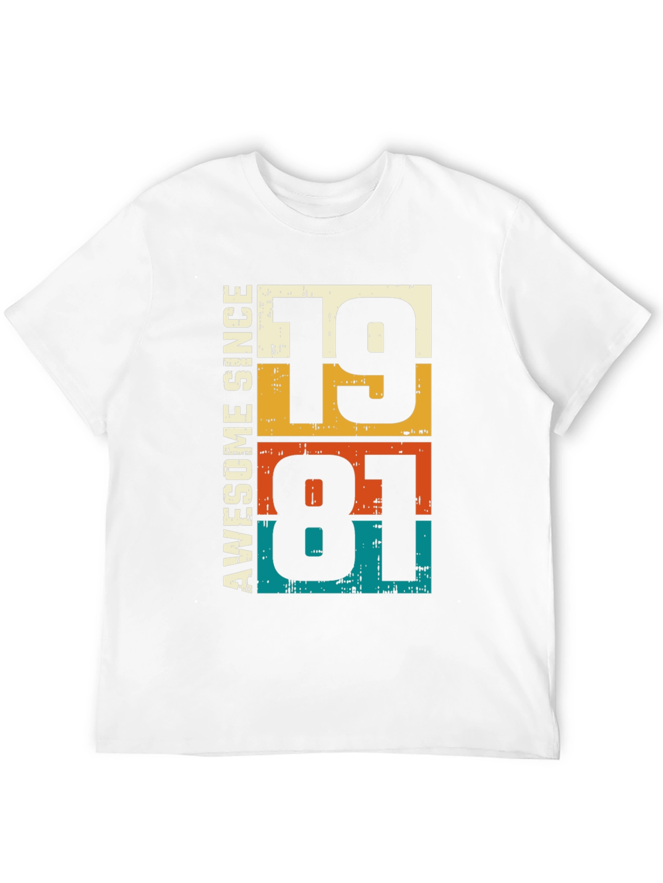Awesome Since 1981 Graphic T-Shirt - Retro Birthday Tee