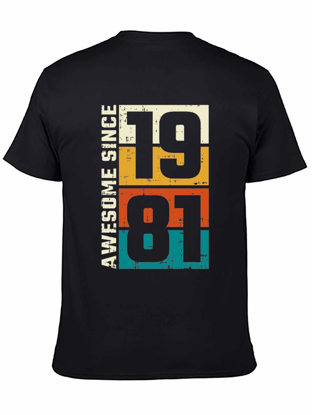 Awesome Since 1981 Graphic T-Shirt - Retro Birthday Tee