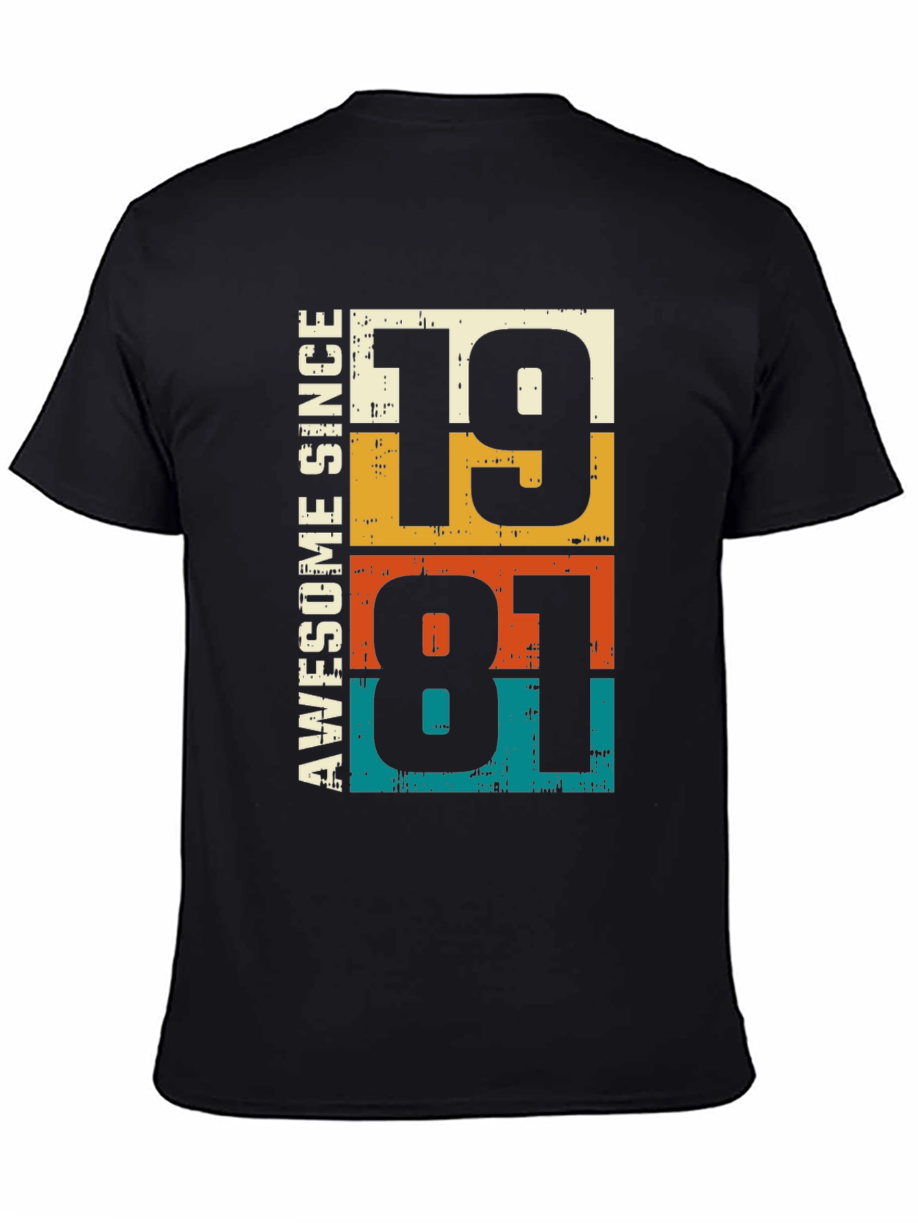 Awesome Since 1981 Graphic T-Shirt - Retro Birthday Tee