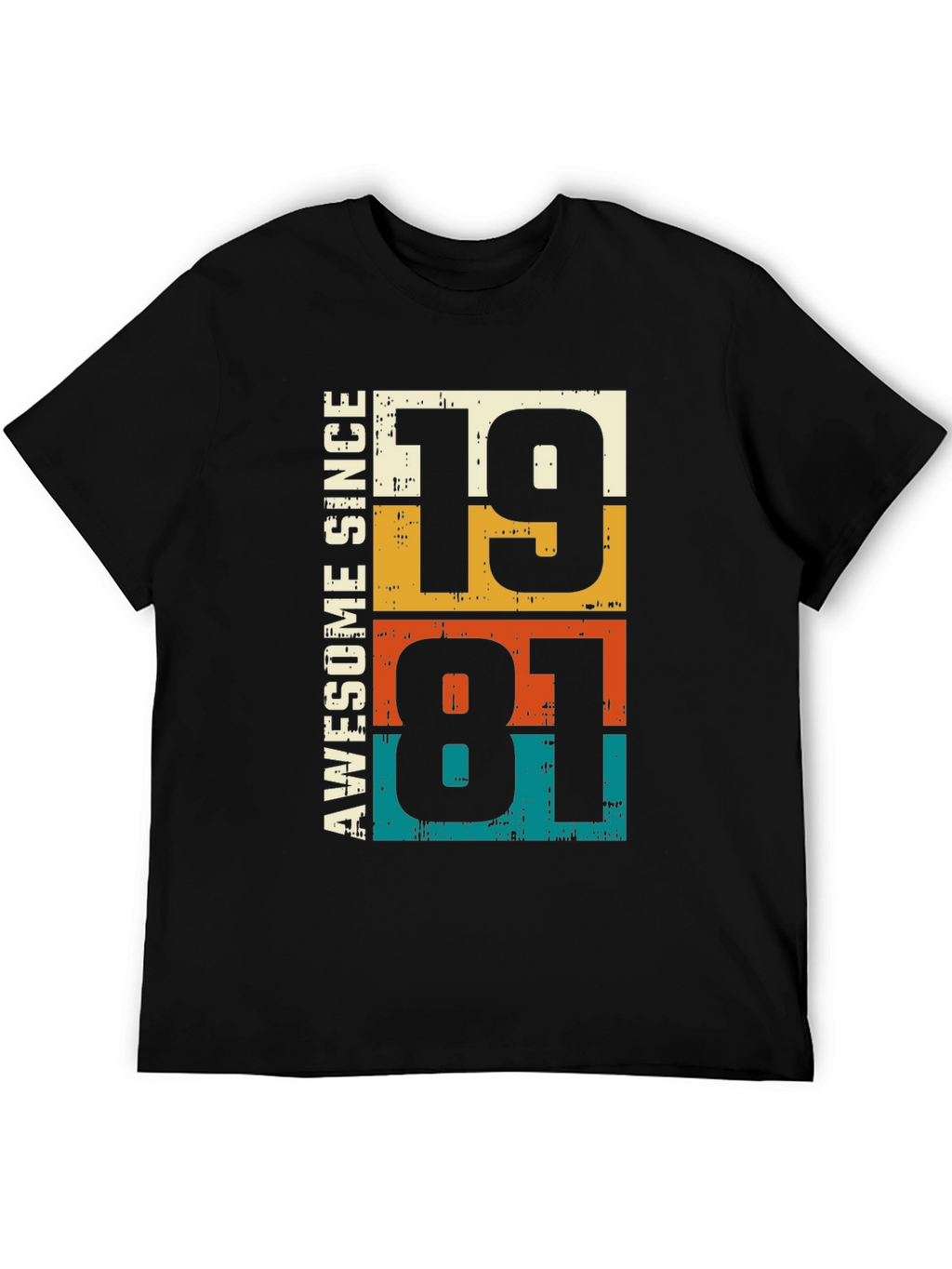 Awesome Since 1981 Graphic T-Shirt - Retro Birthday Tee