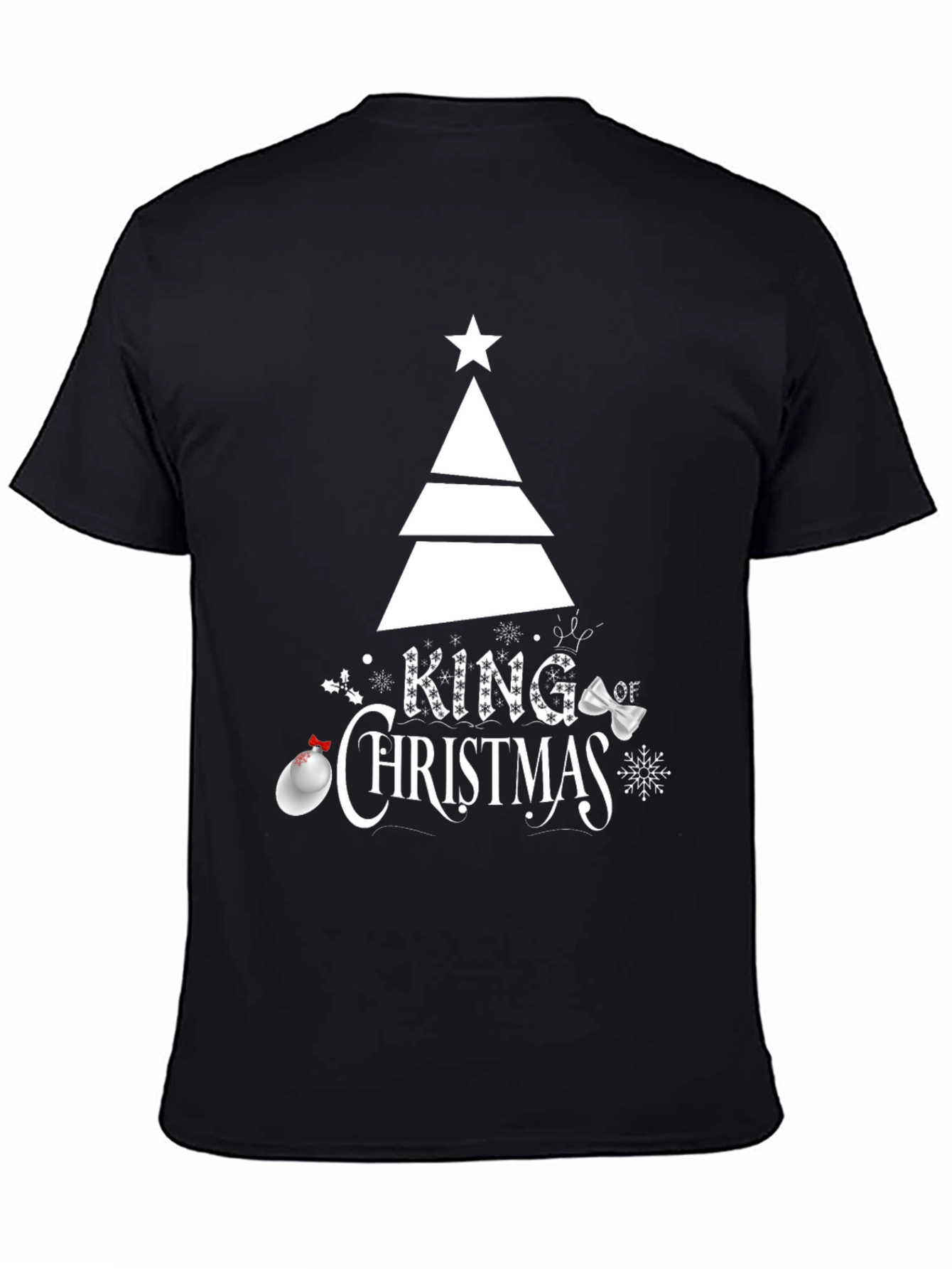 King of Christmas Graphic Tee - Holiday Season Apparel