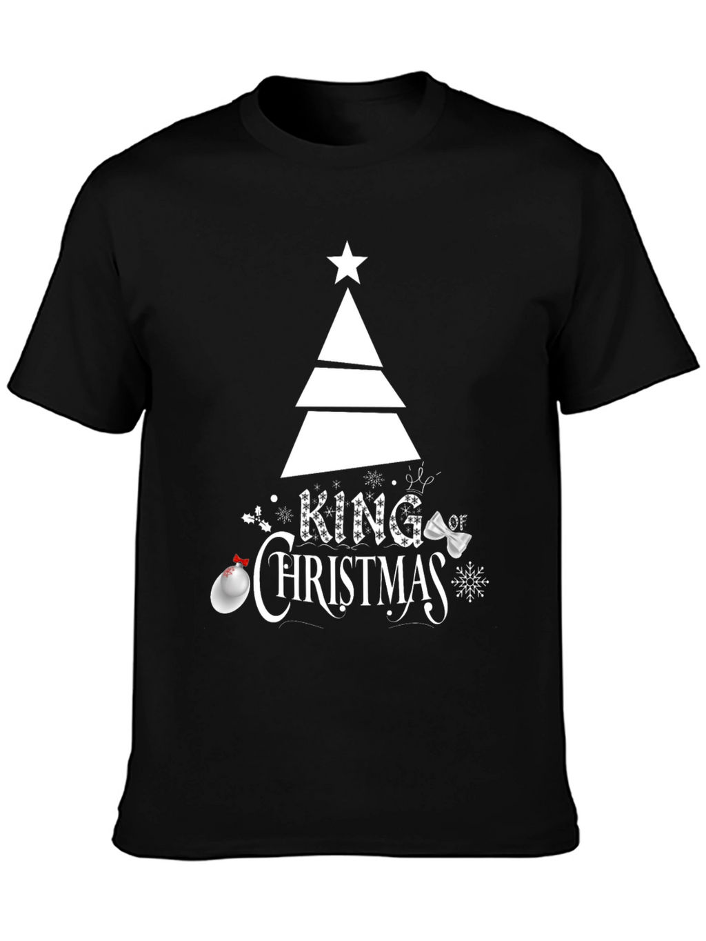 King of Christmas Graphic Tee - Holiday Season Apparel
