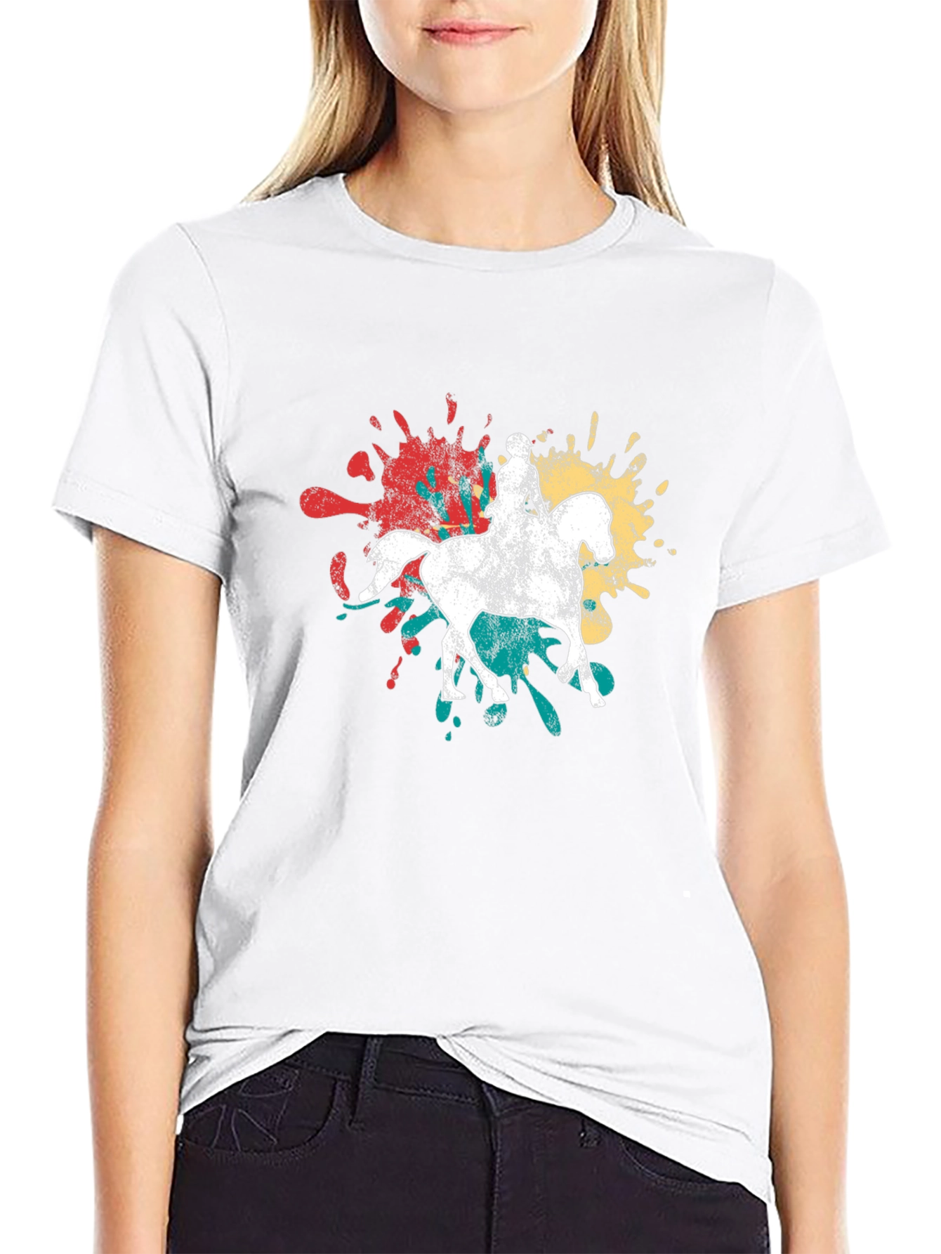Equestrian Paint Splatter T-Shirt
