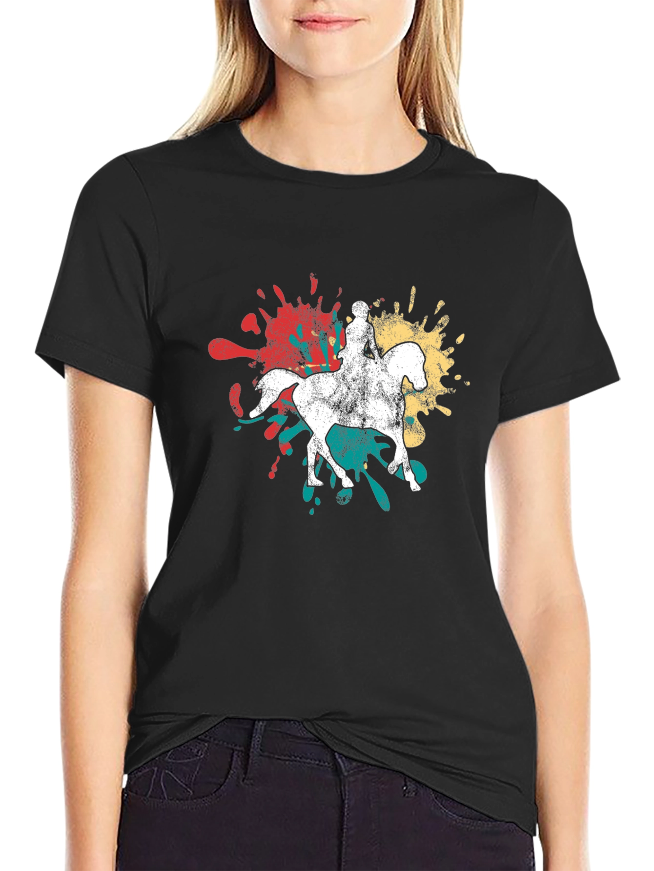 Equestrian Paint Splatter T-Shirt