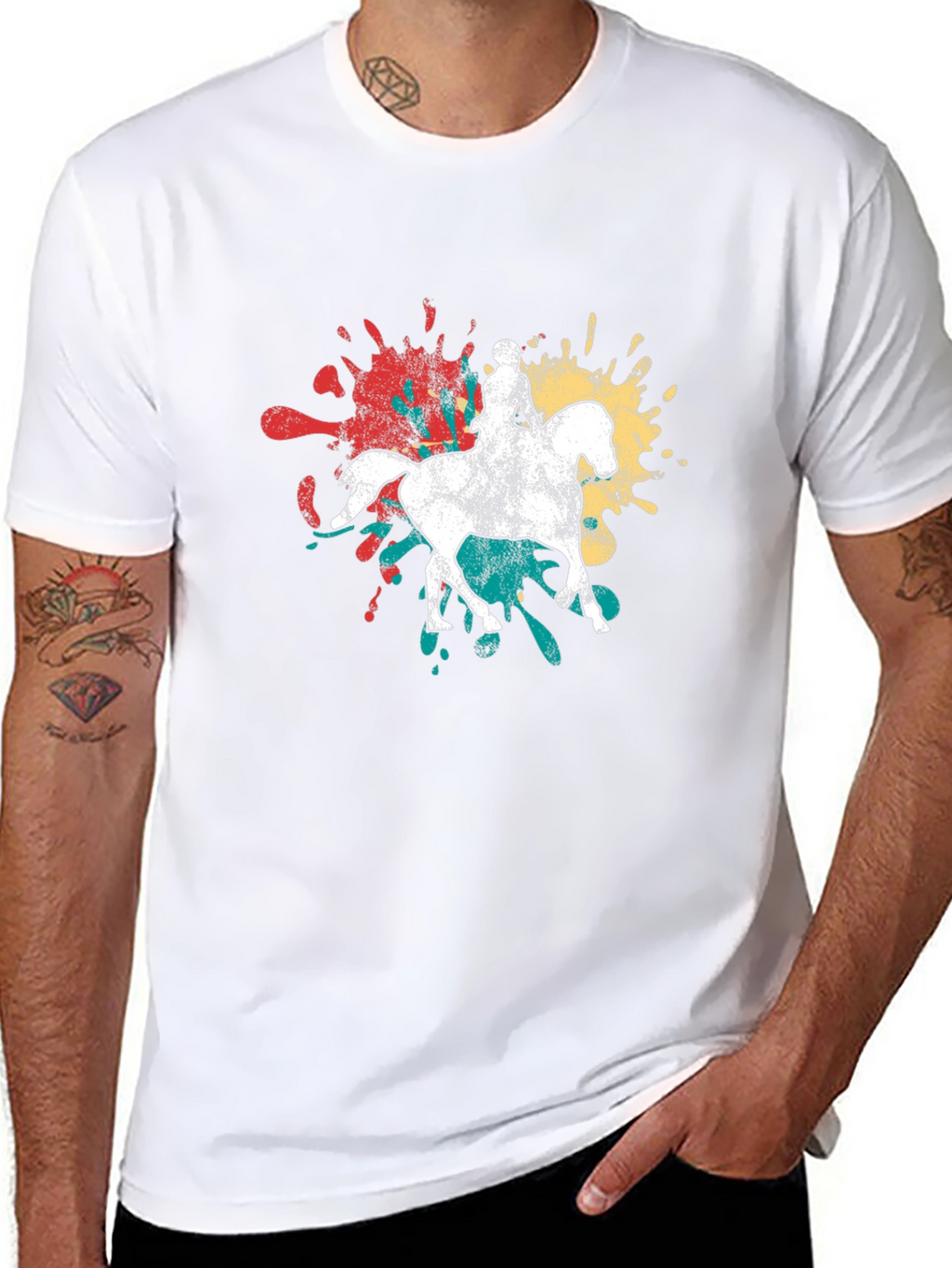 Equestrian Paint Splatter T-Shirt