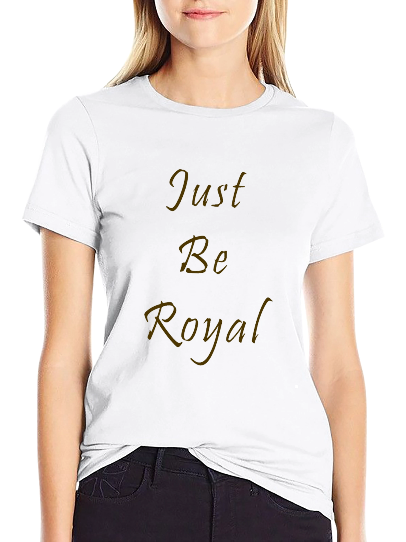 Just Be Royal Black T-Shirt
