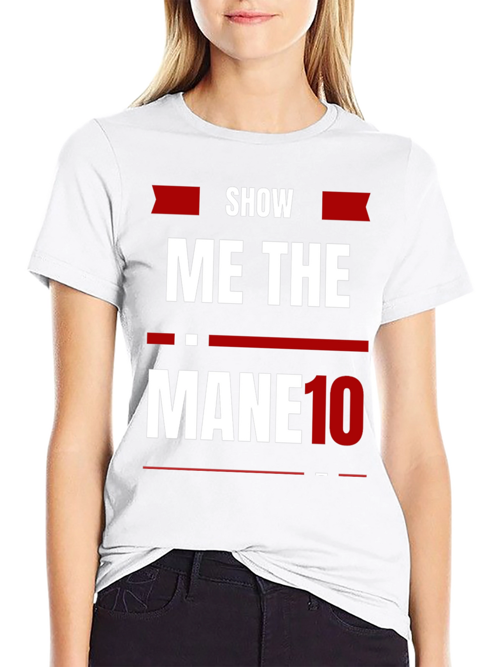 Show Me The Mane 10 Black Graphic Tee