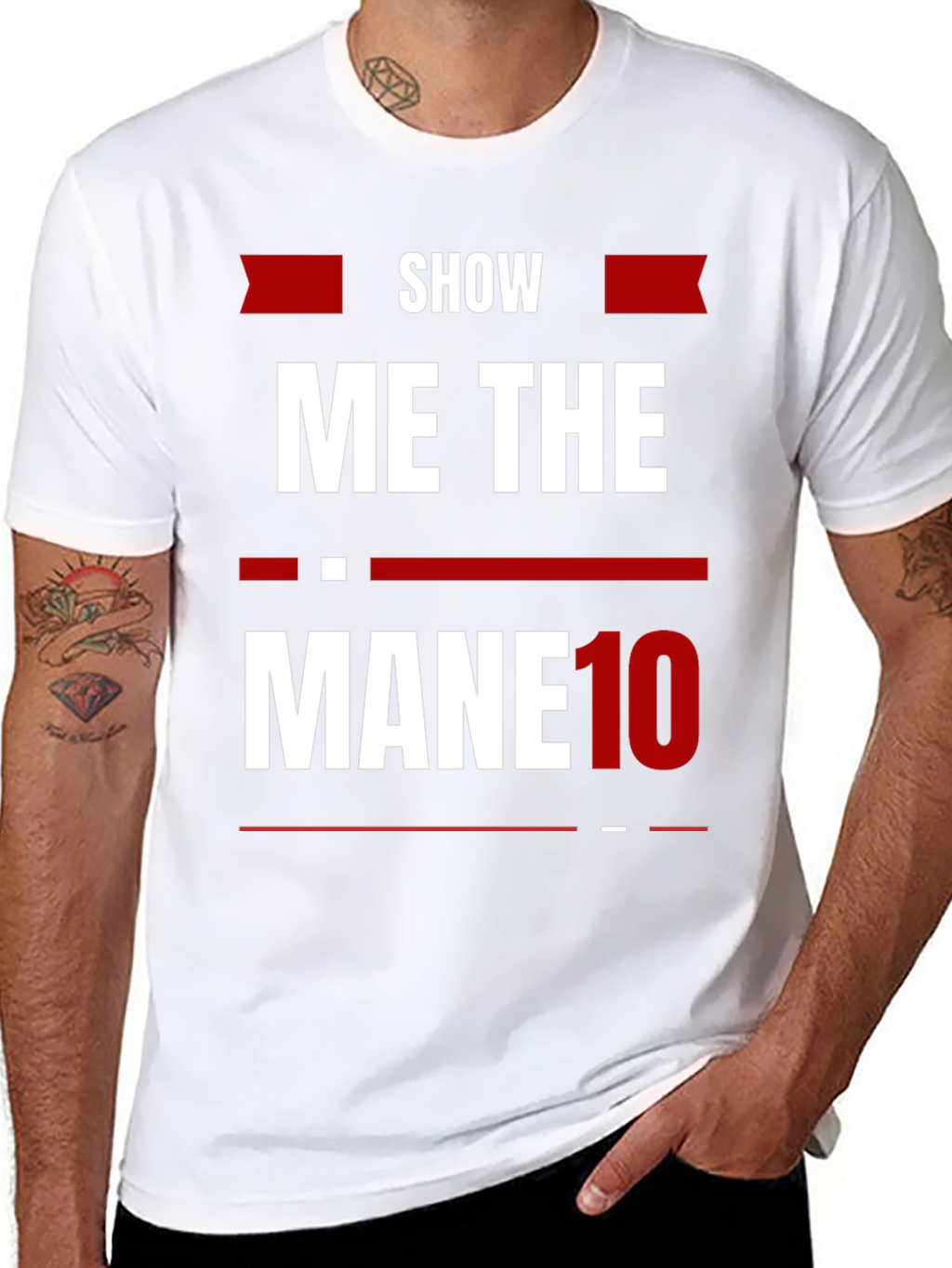 Show Me The Mane 10 Black Graphic Tee