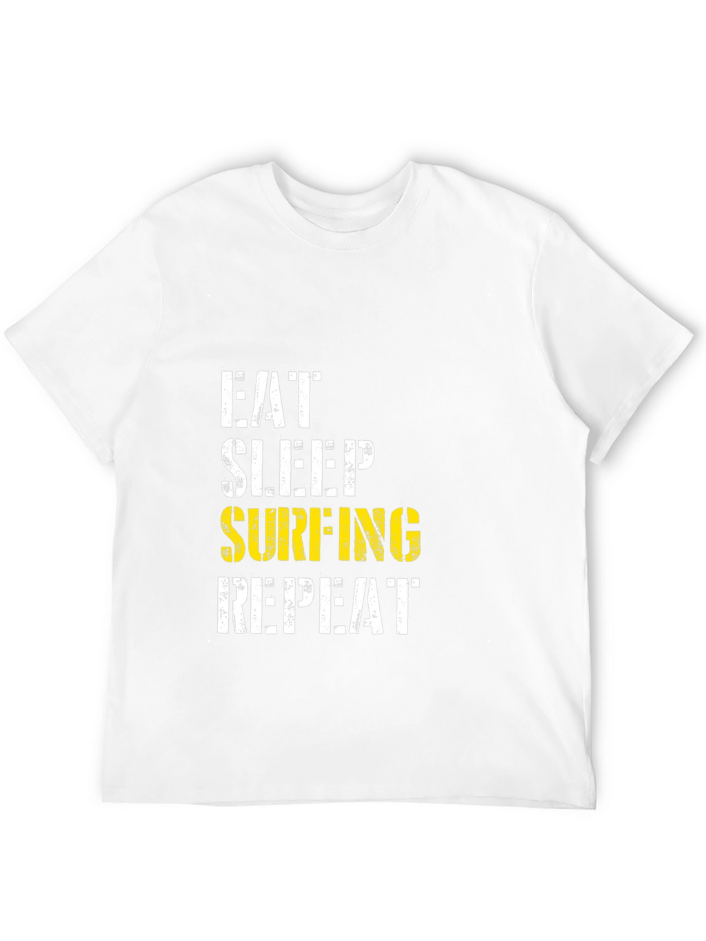 Eat Sleep Surfing Repeat Black T-Shirt