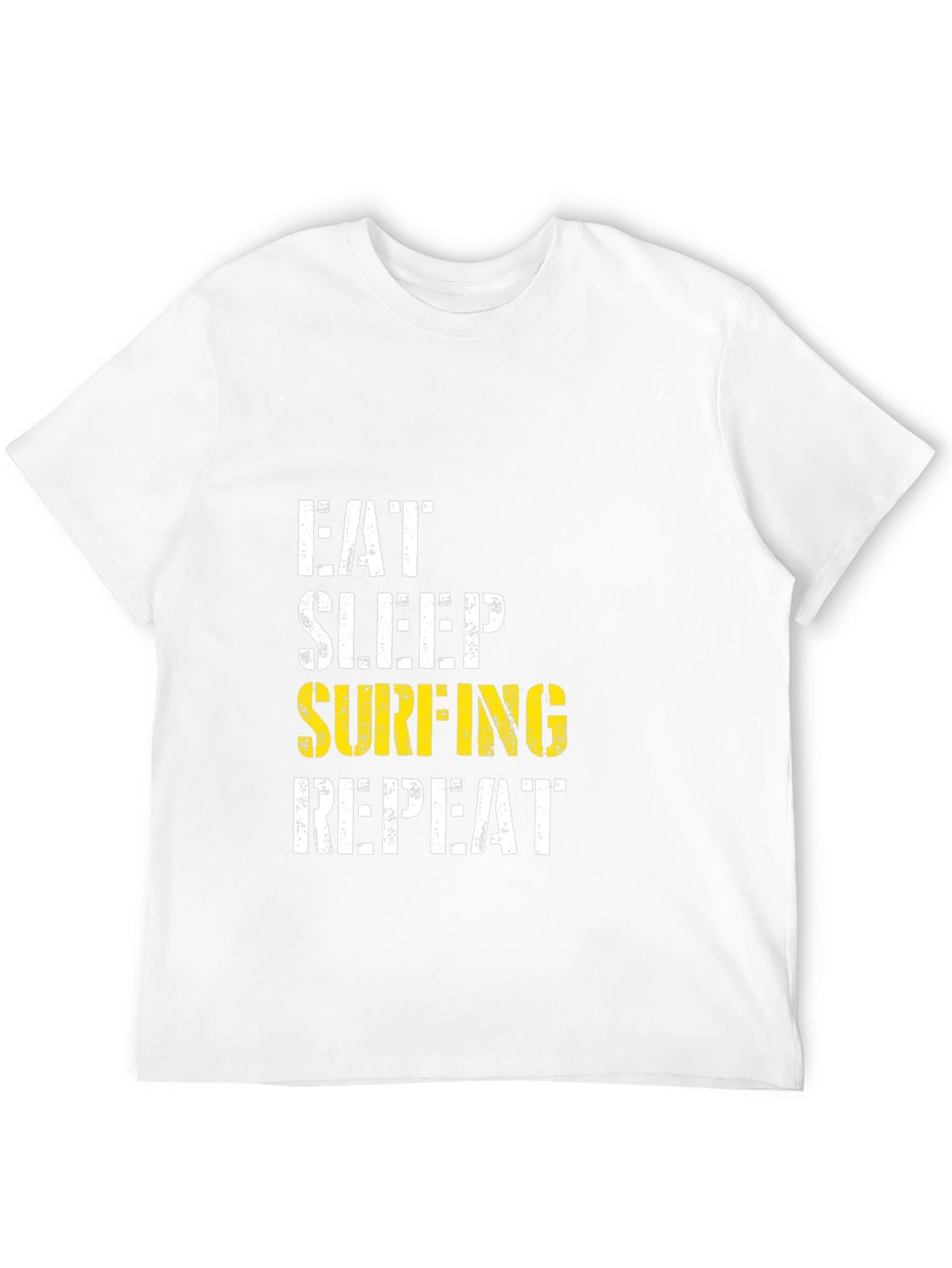 Eat Sleep Surfing Repeat Black T-Shirt