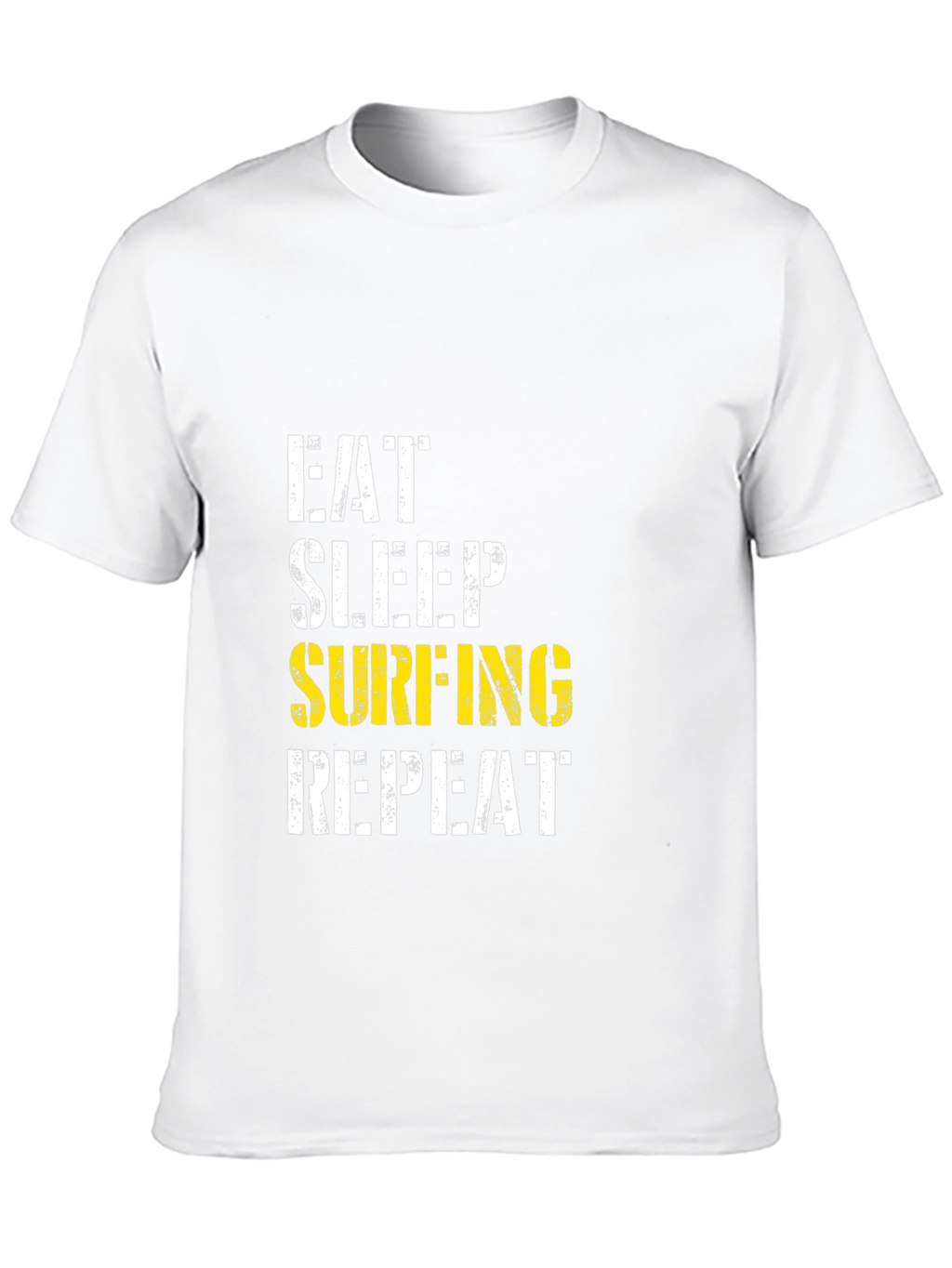 Eat Sleep Surfing Repeat Black T-Shirt