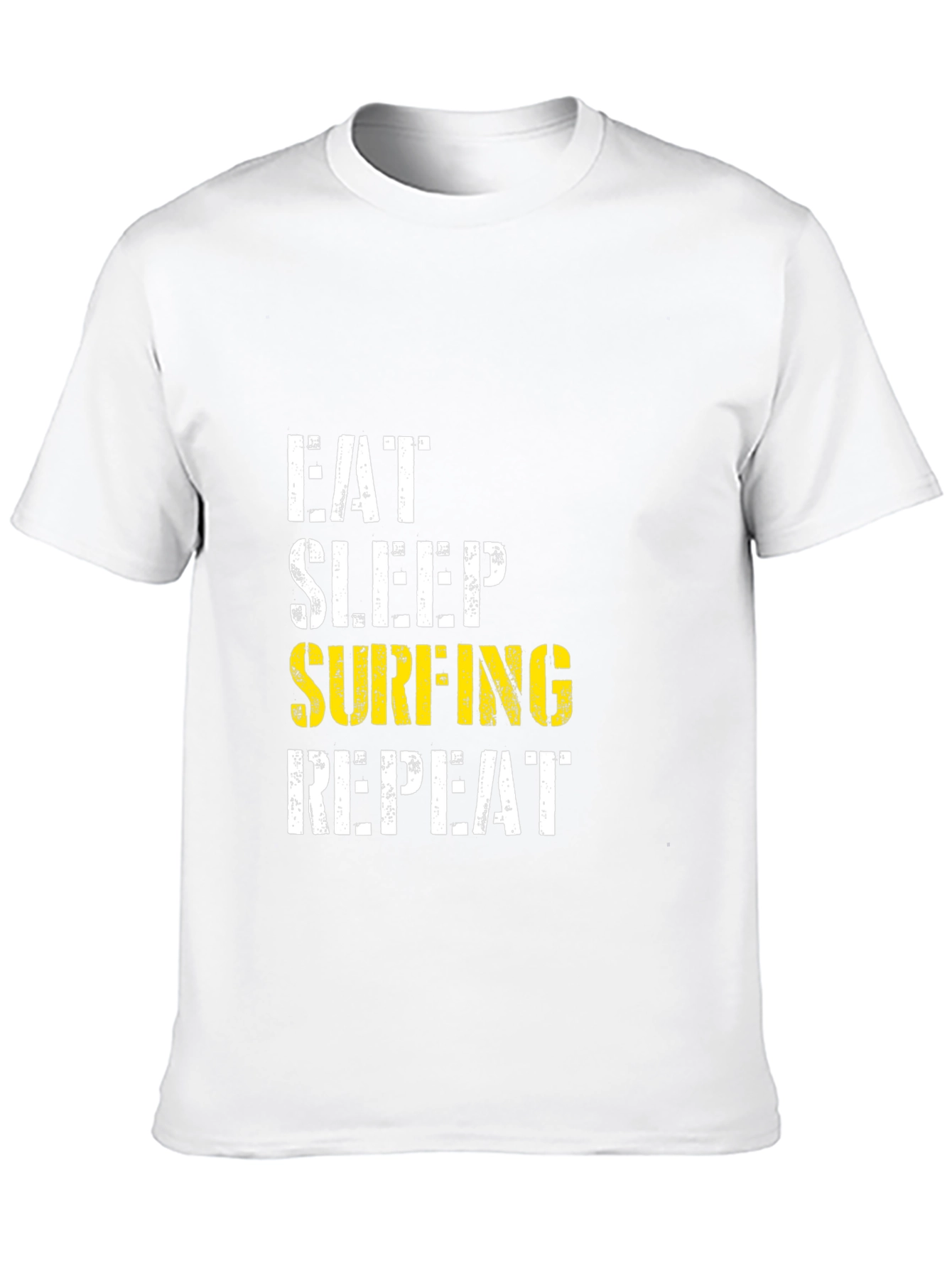 Eat Sleep Surfing Repeat Black T-Shirt