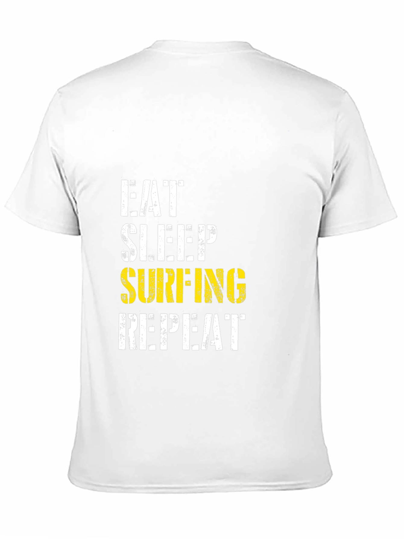 Eat Sleep Surfing Repeat Black T-Shirt