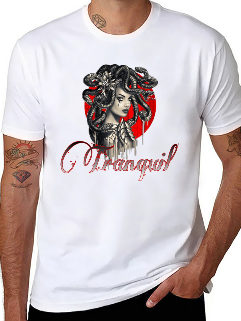 Medusa Graphic T-Shirt - Tranquil Design
