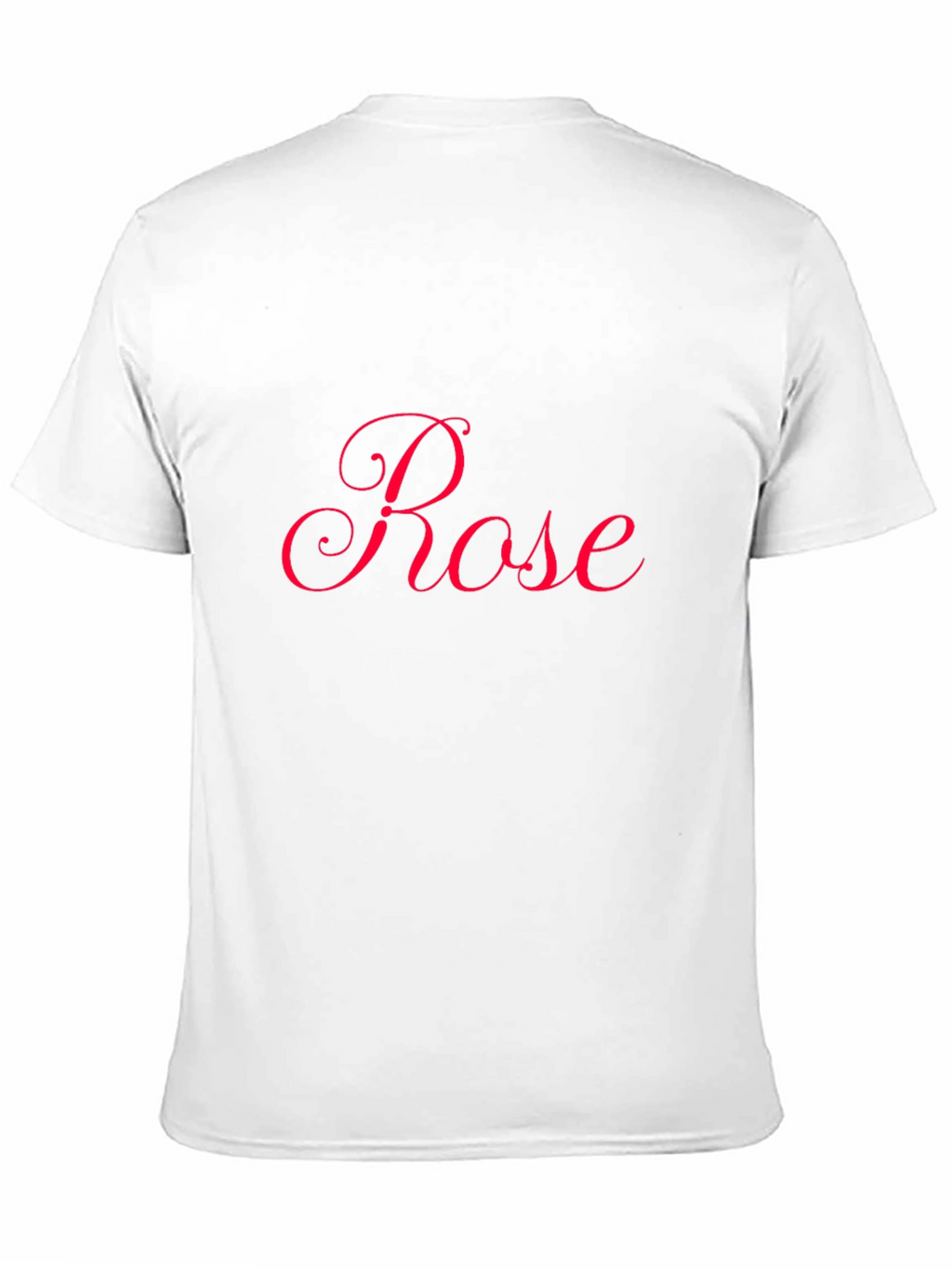 Rose Script Black T-Shirt - Stylish Casual Wear