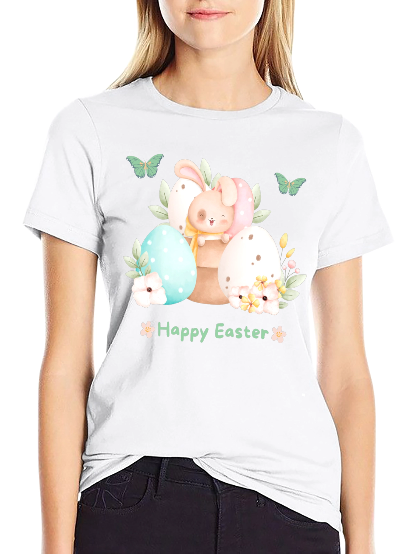 Cute Easter Bunny Eggs T-Shirt