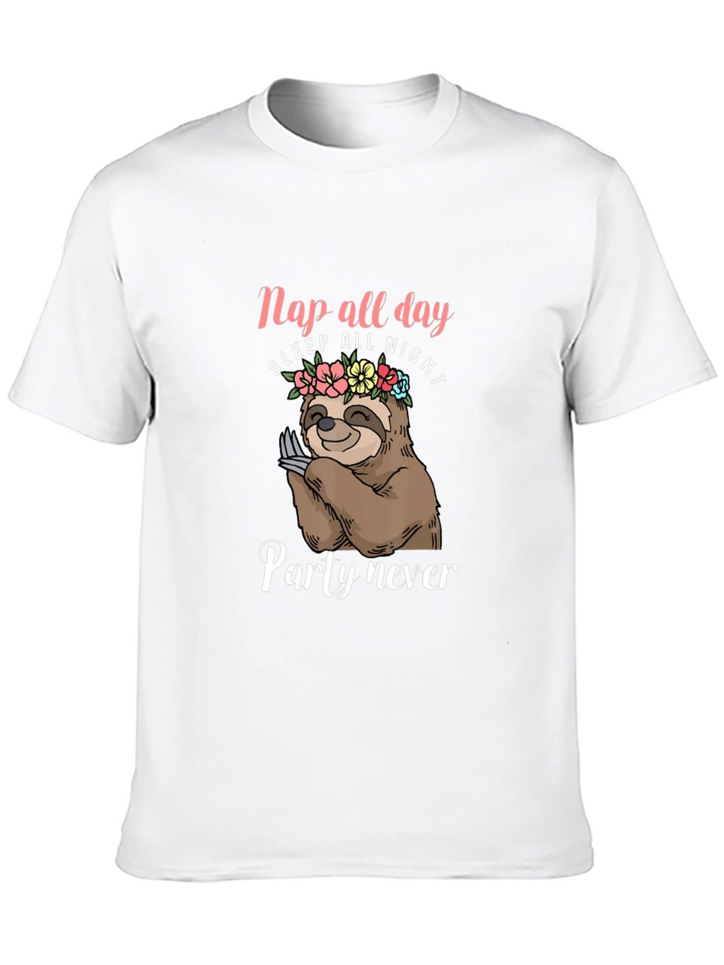 Nap All Day Sloth Graphic T-Shirt