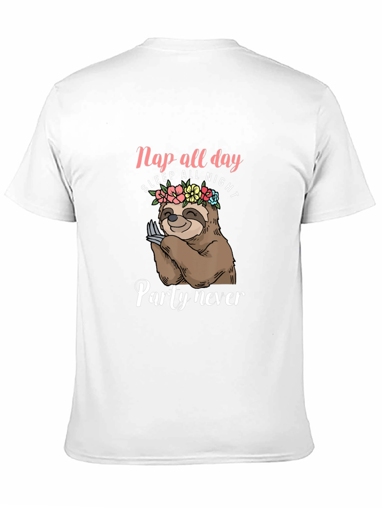 Nap All Day Sloth Graphic T-Shirt