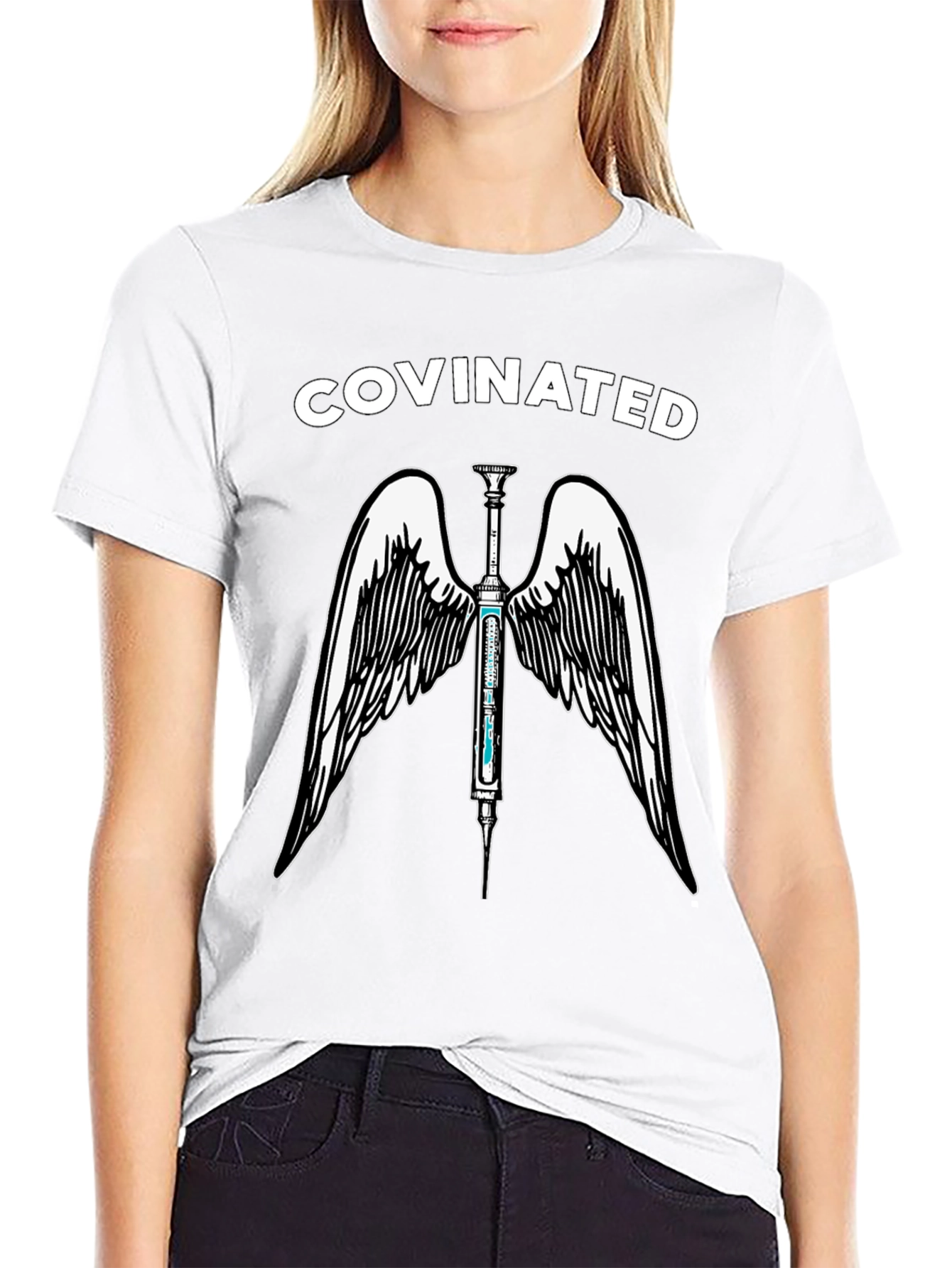 Covinated Angel Wings Graphic Tee