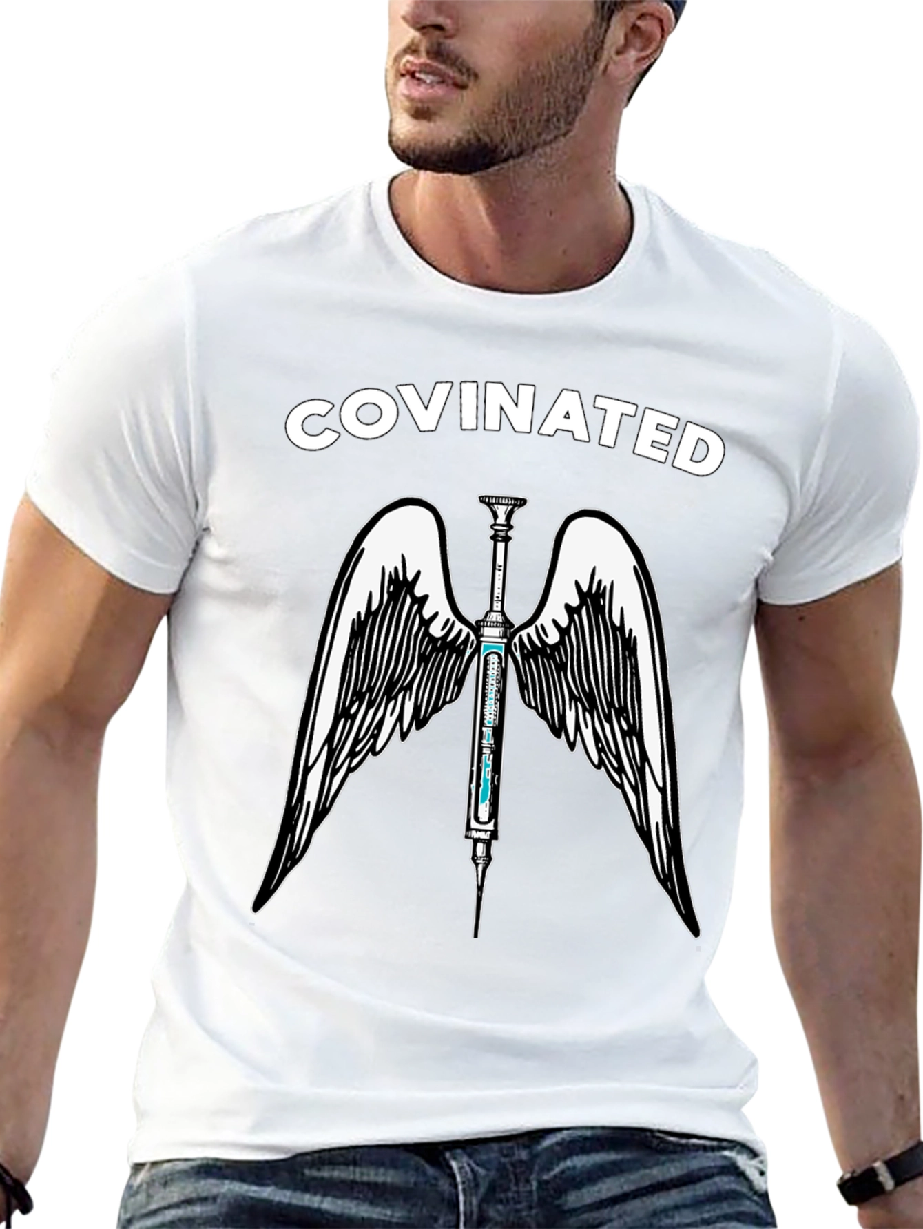 Covinated Angel Wings Graphic Tee