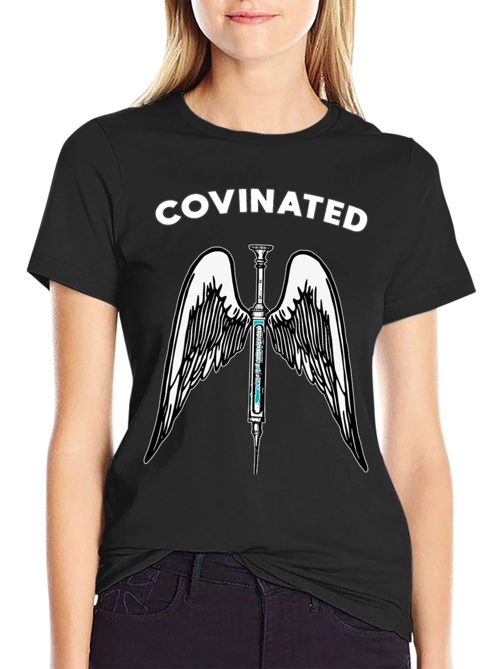 Covinated Angel Wings Graphic Tee