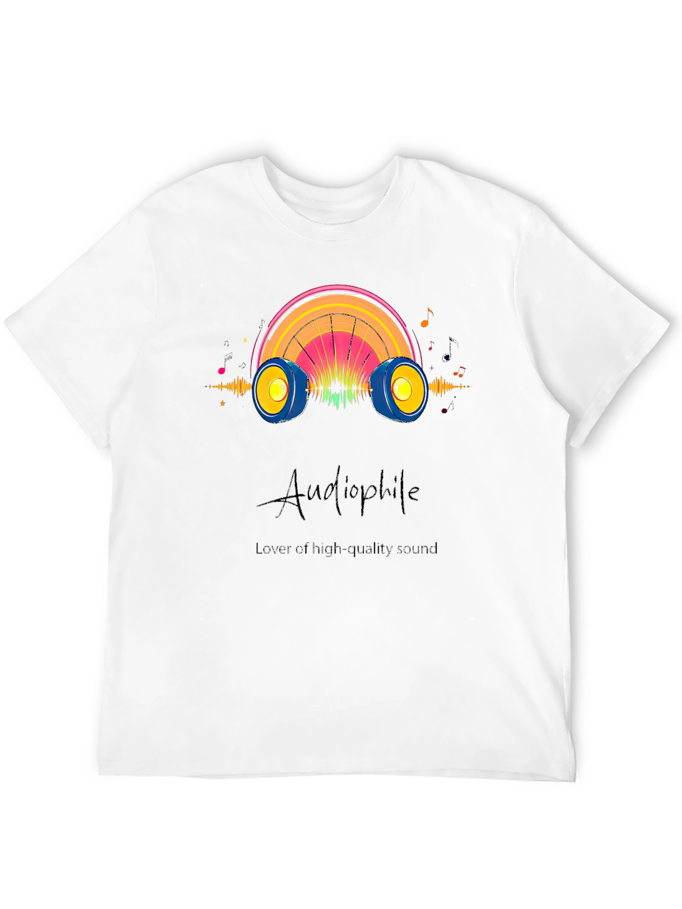 Audiophile High Quality Sound Black T-Shirt