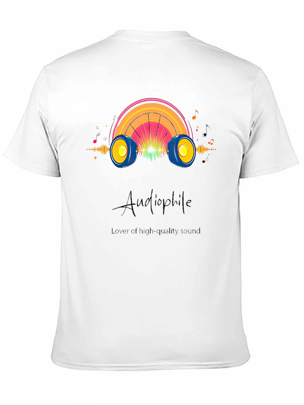 Audiophile High Quality Sound Black T-Shirt