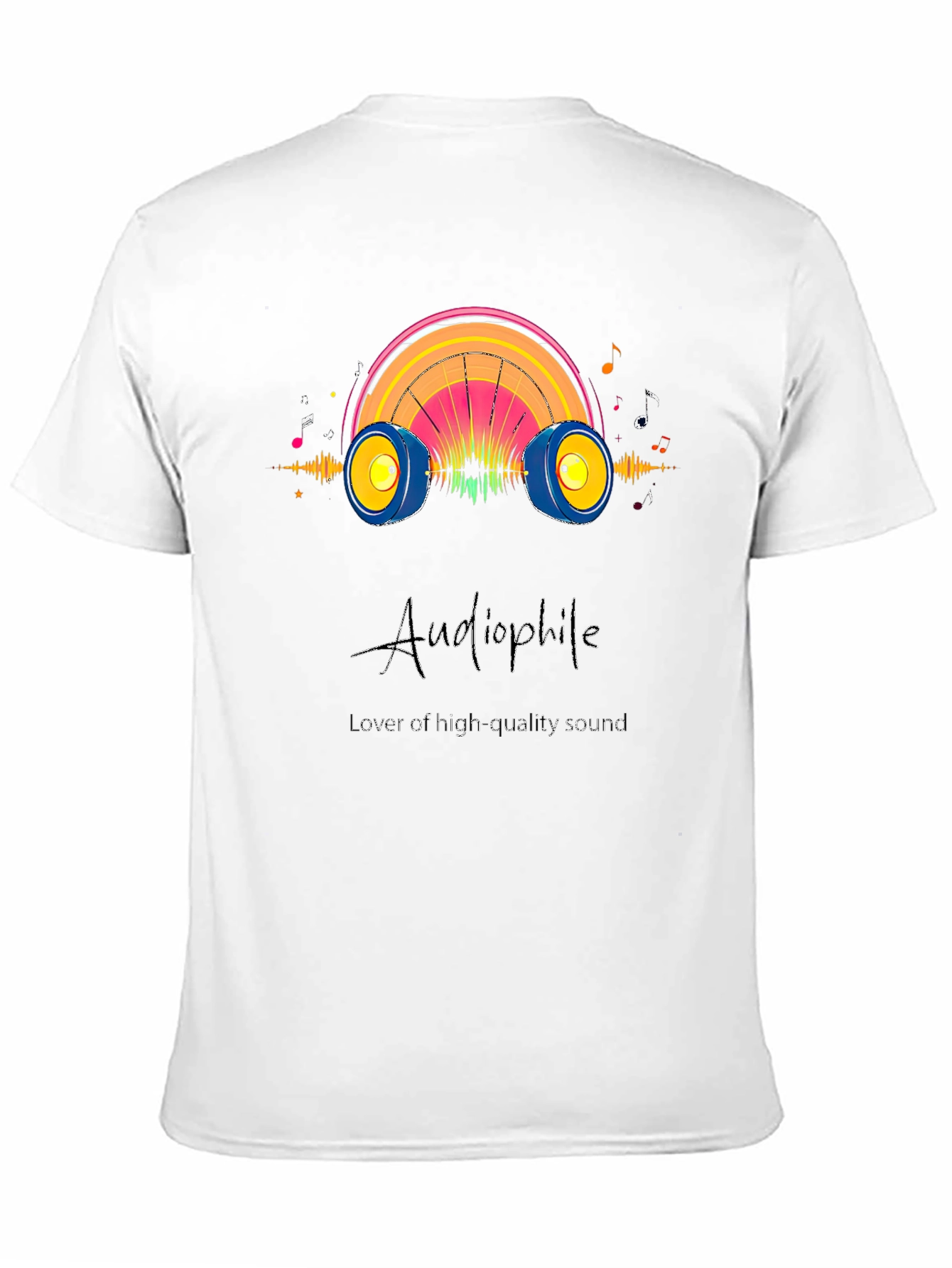Audiophile High Quality Sound Black T-Shirt