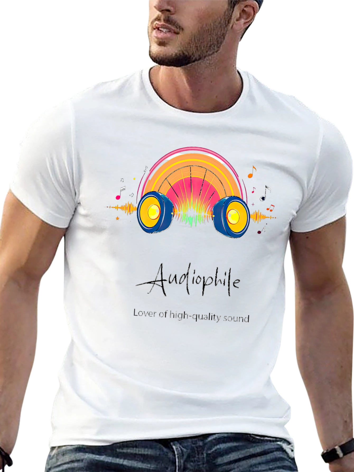Audiophile High Quality Sound Black T-Shirt