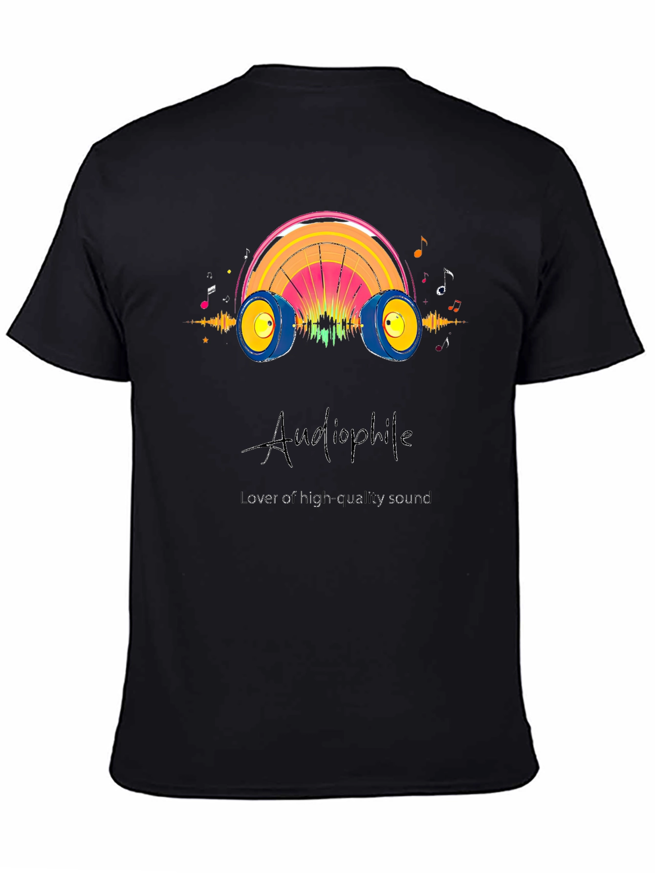 Audiophile High Quality Sound Black T-Shirt