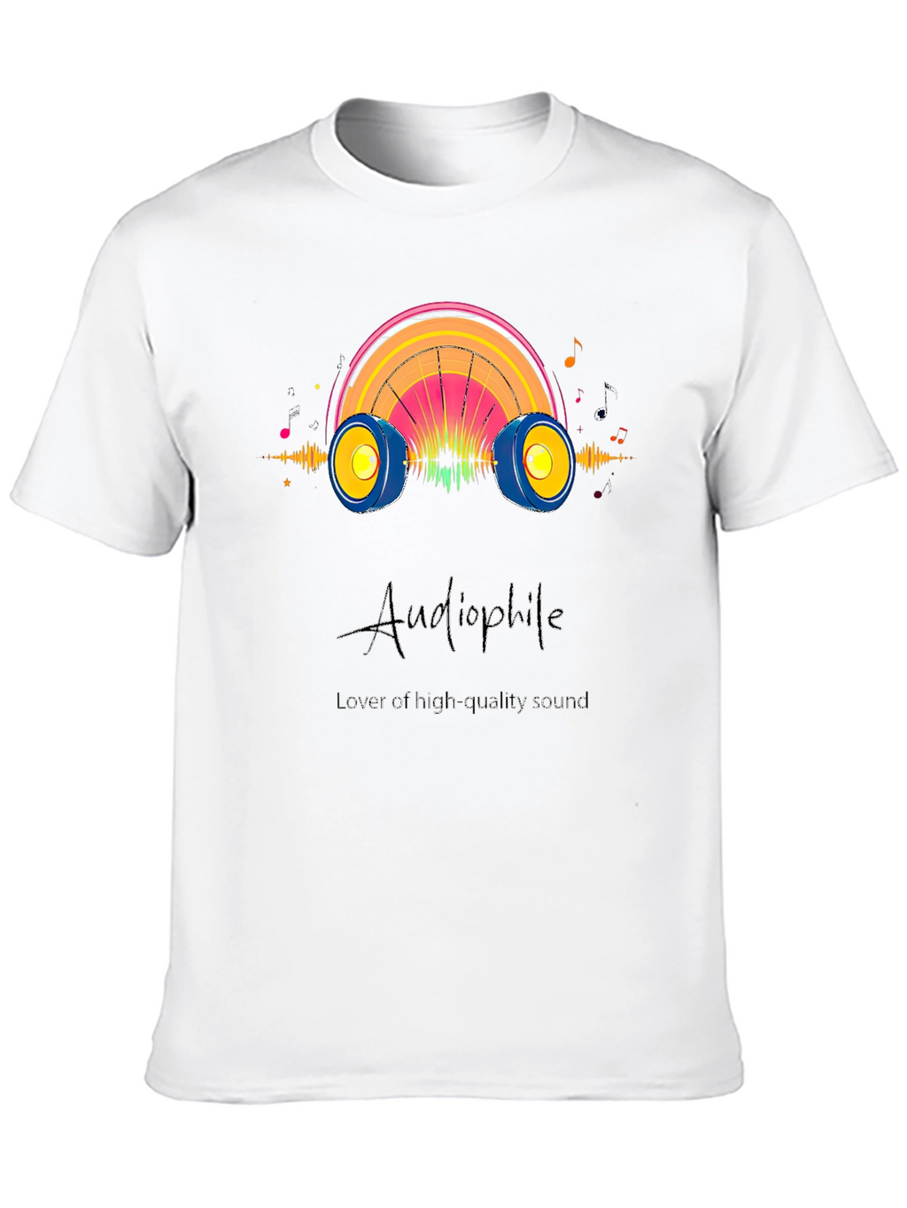 Audiophile High Quality Sound Black T-Shirt