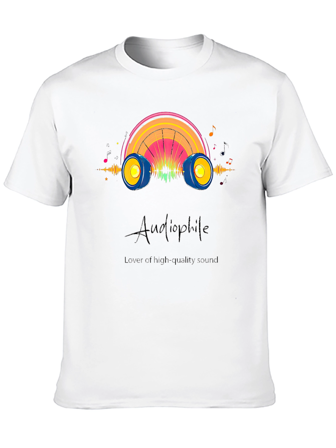 Audiophile High Quality Sound Black T-Shirt