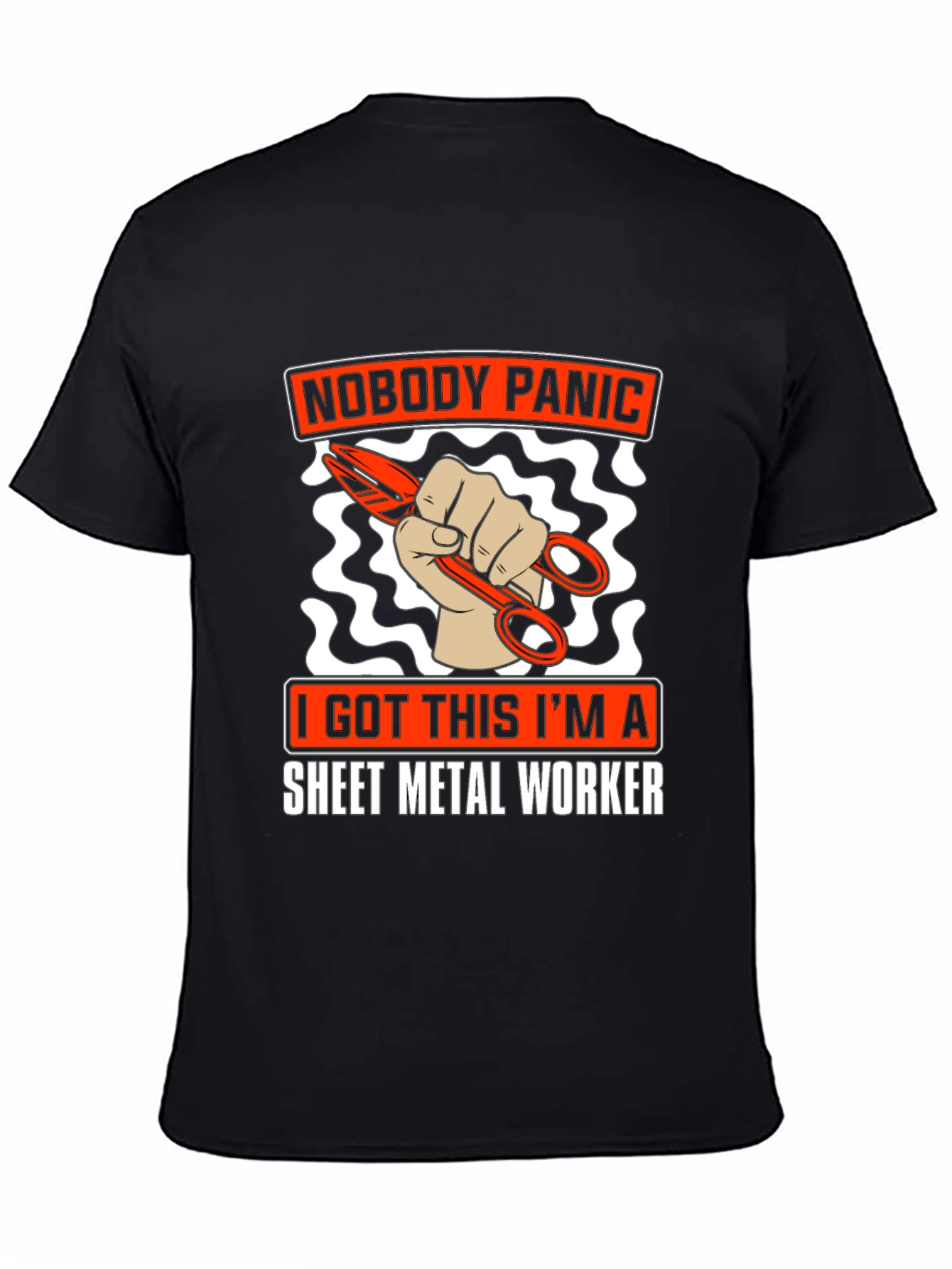 Sheet Metal Worker T-Shirt Nobody Panic