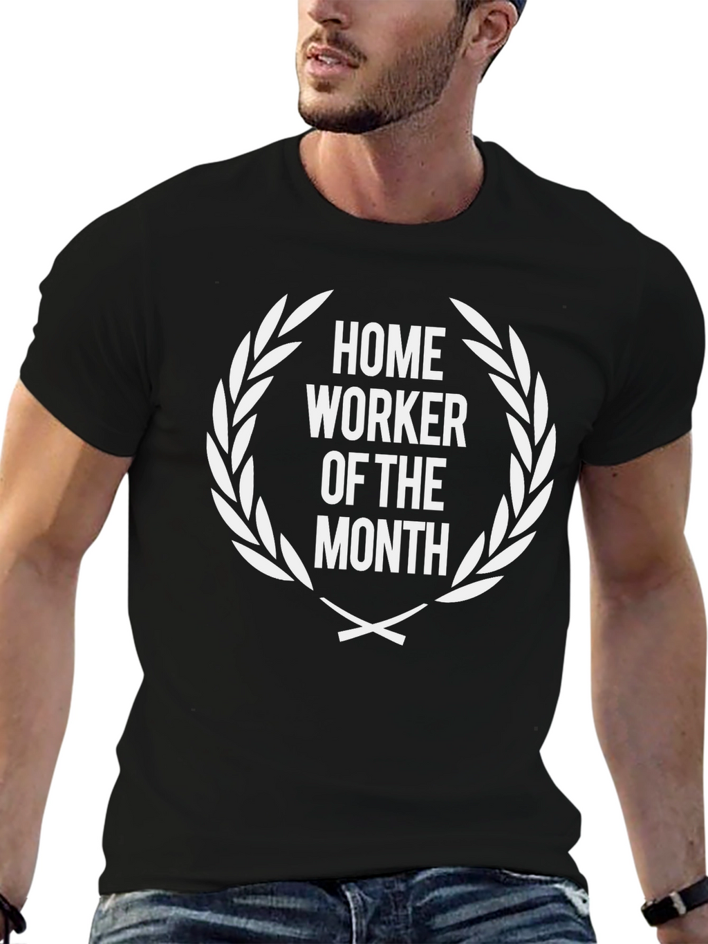 Home Worker of the Month Black T-Shirt