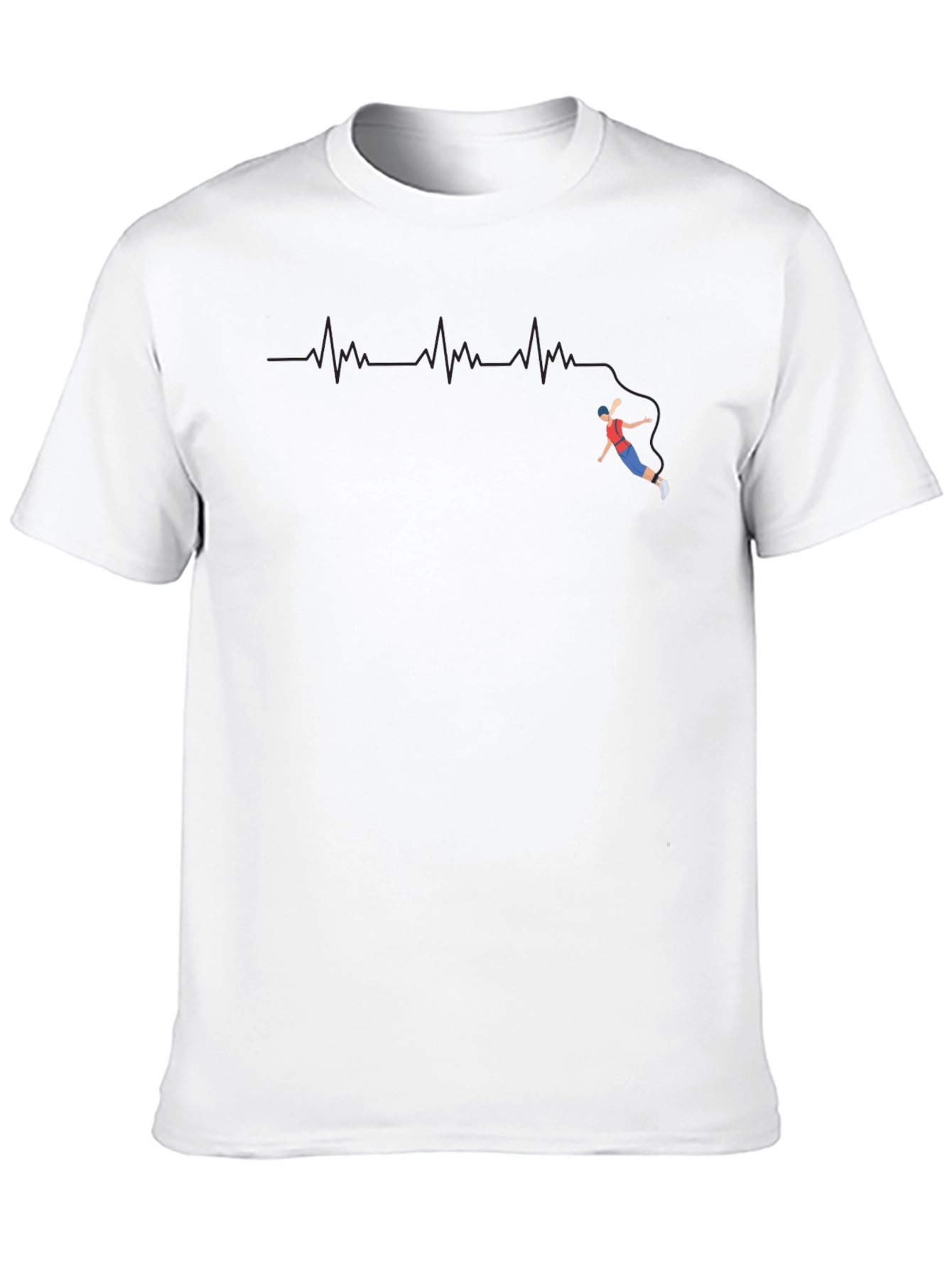 Adventure Heartbeat T-Shirt - Climber Design