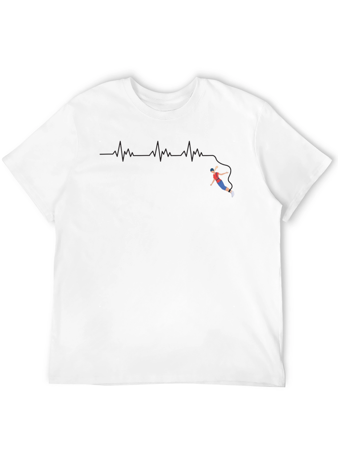 Adventure Heartbeat T-Shirt - Climber Design
