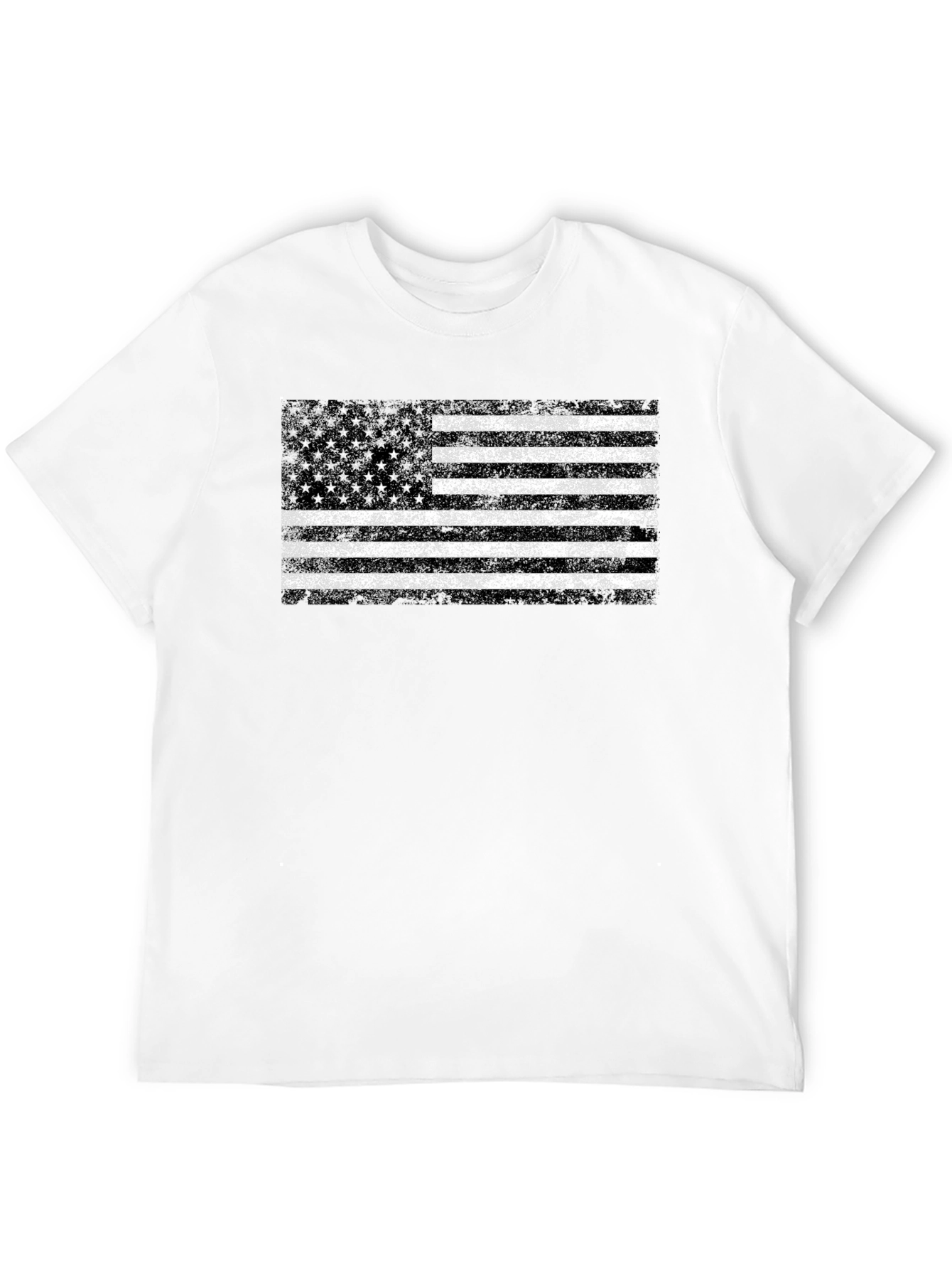 Distressed American Flag Graphic T-Shirt