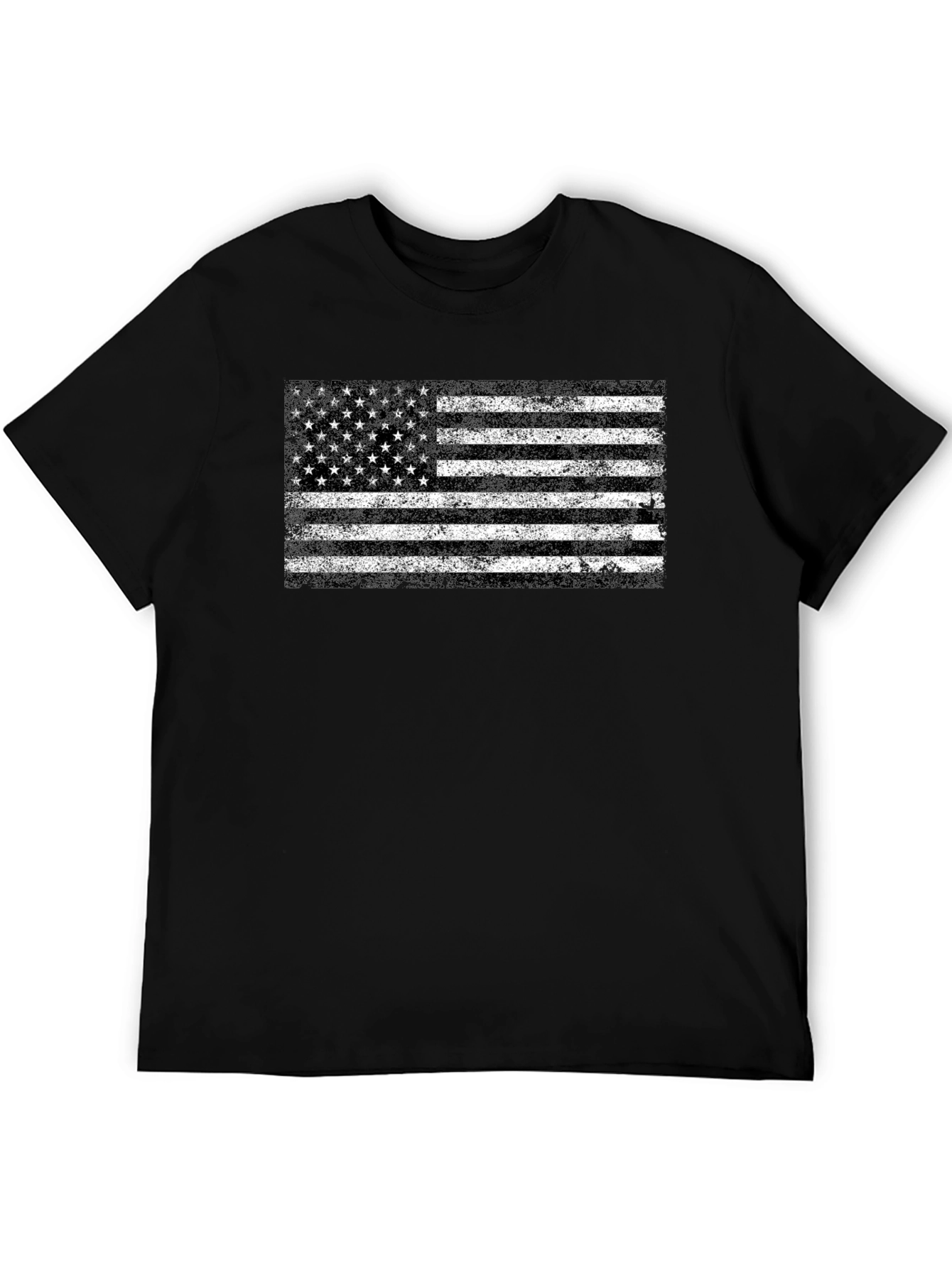 Distressed American Flag Graphic T-Shirt
