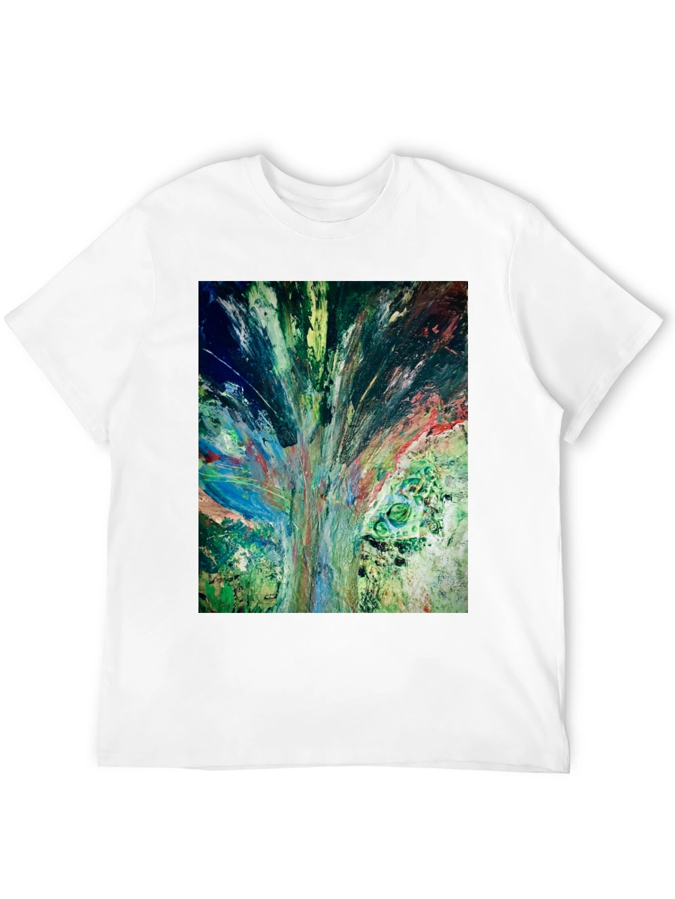 Abstract Art Graphic Tee - Modern Casual Style