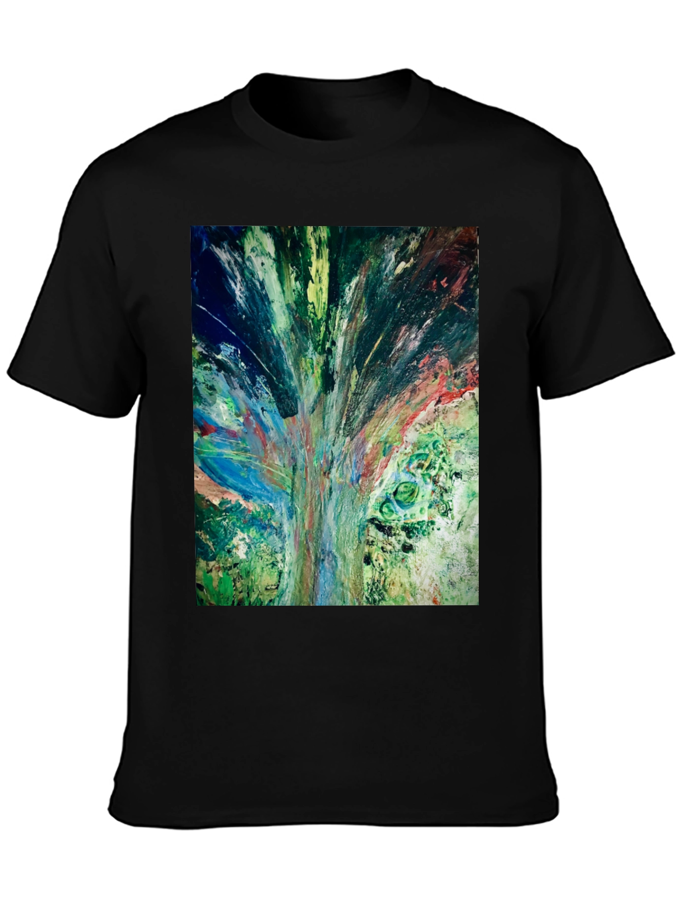 Abstract Art Graphic Tee - Modern Casual Style