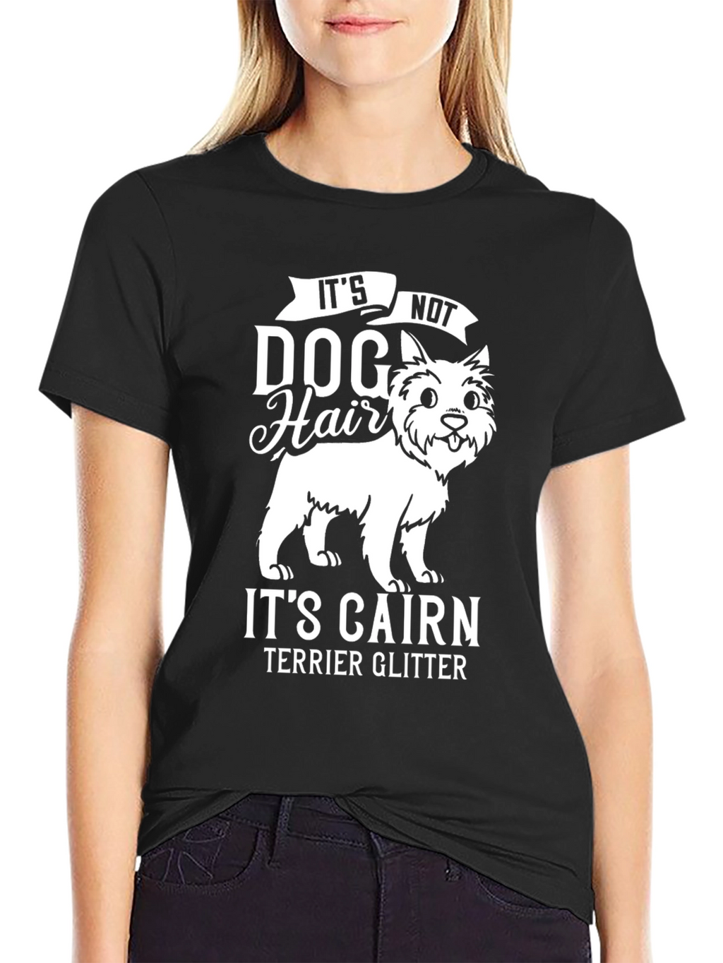 Cairn Terrier Glitter Dog Lover T-Shirt