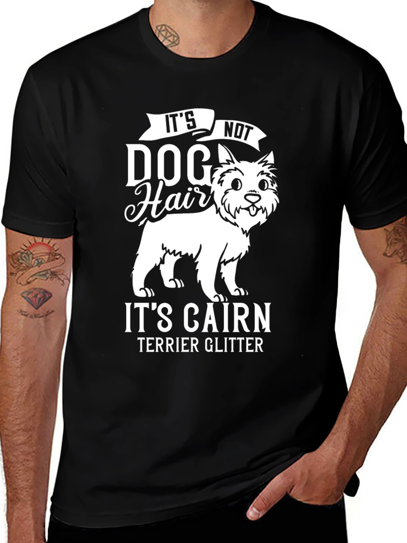 Cairn Terrier Glitter Dog Lover T-Shirt