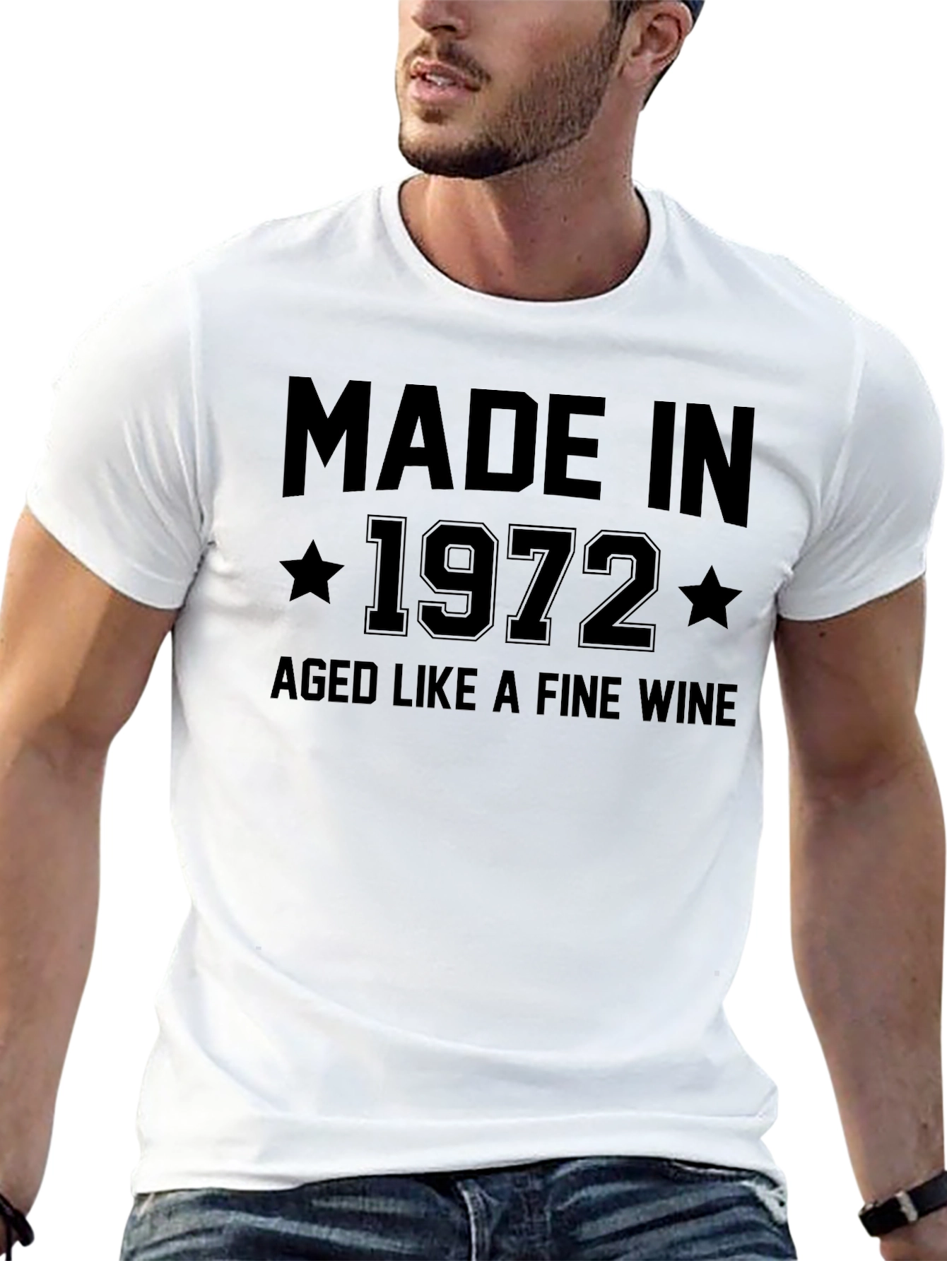 Made in 1972 Aged Like Fine Wine Graphic Tee