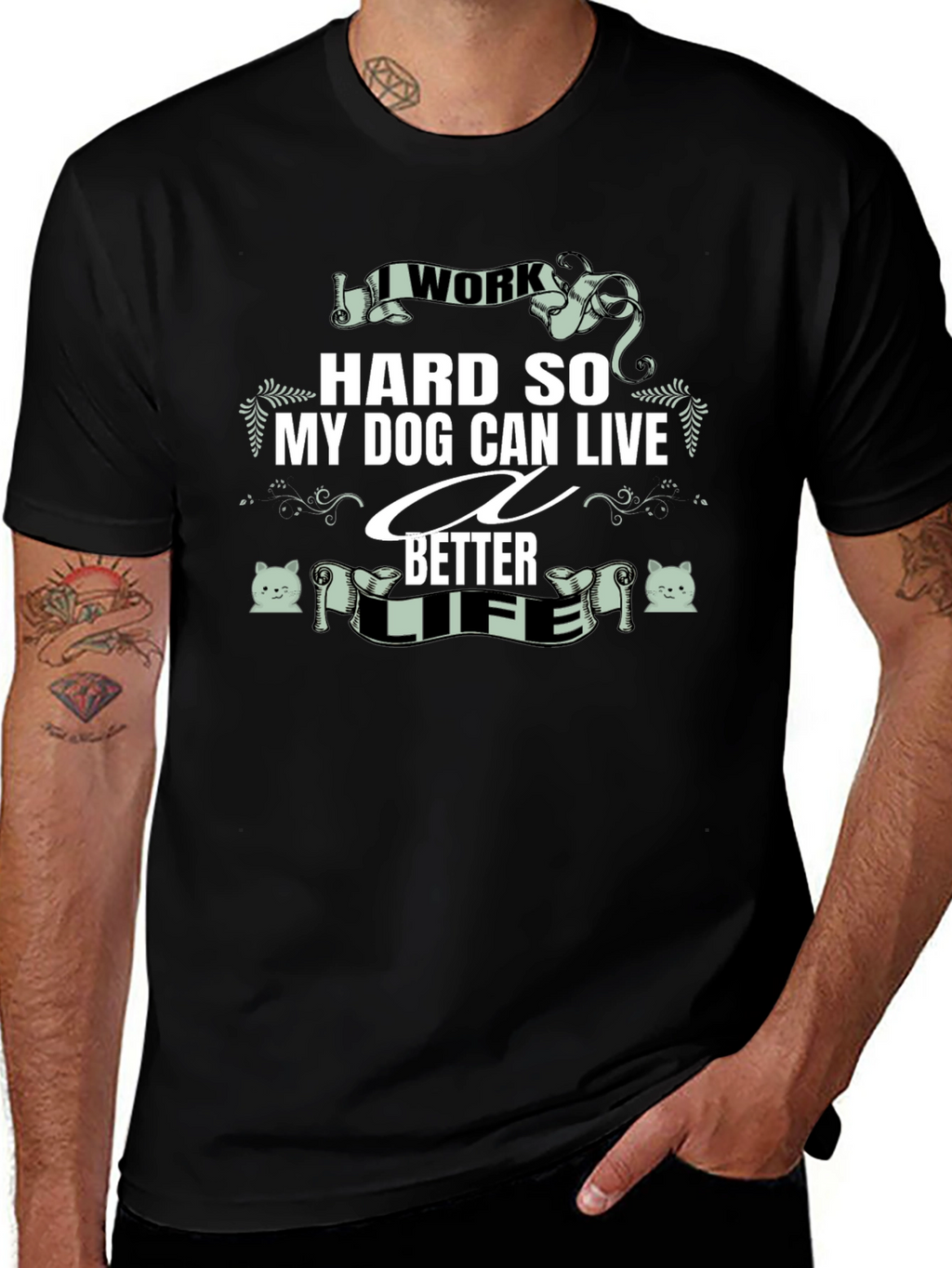 I Work Hard for My Dog T-Shirt