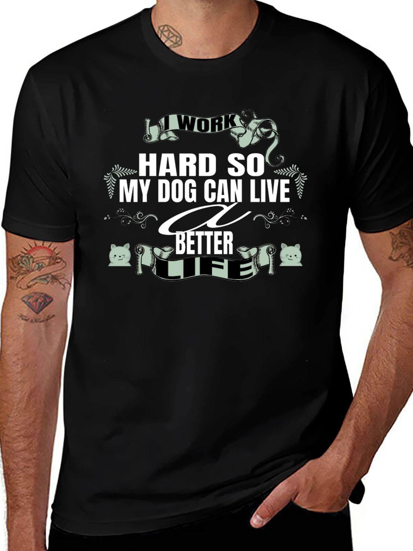 I Work Hard for My Dog T-Shirt