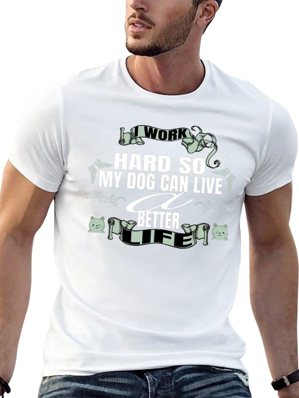 I Work Hard for My Dog T-Shirt
