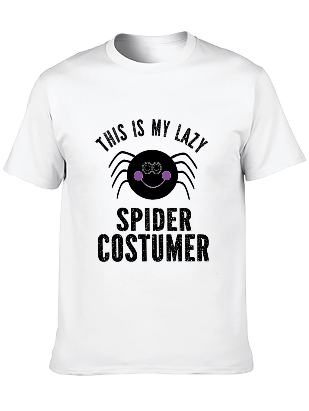 Lazy Spider Costume T-Shirt - Halloween Ready!