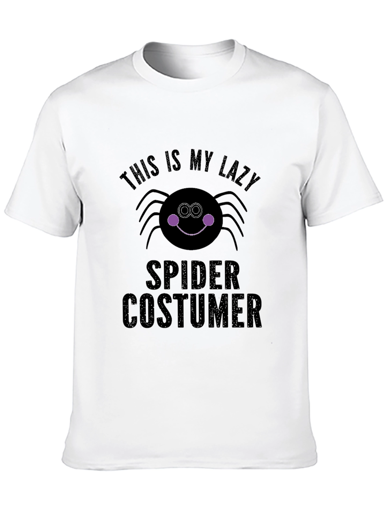 Lazy Spider Costume T-Shirt - Halloween Ready!