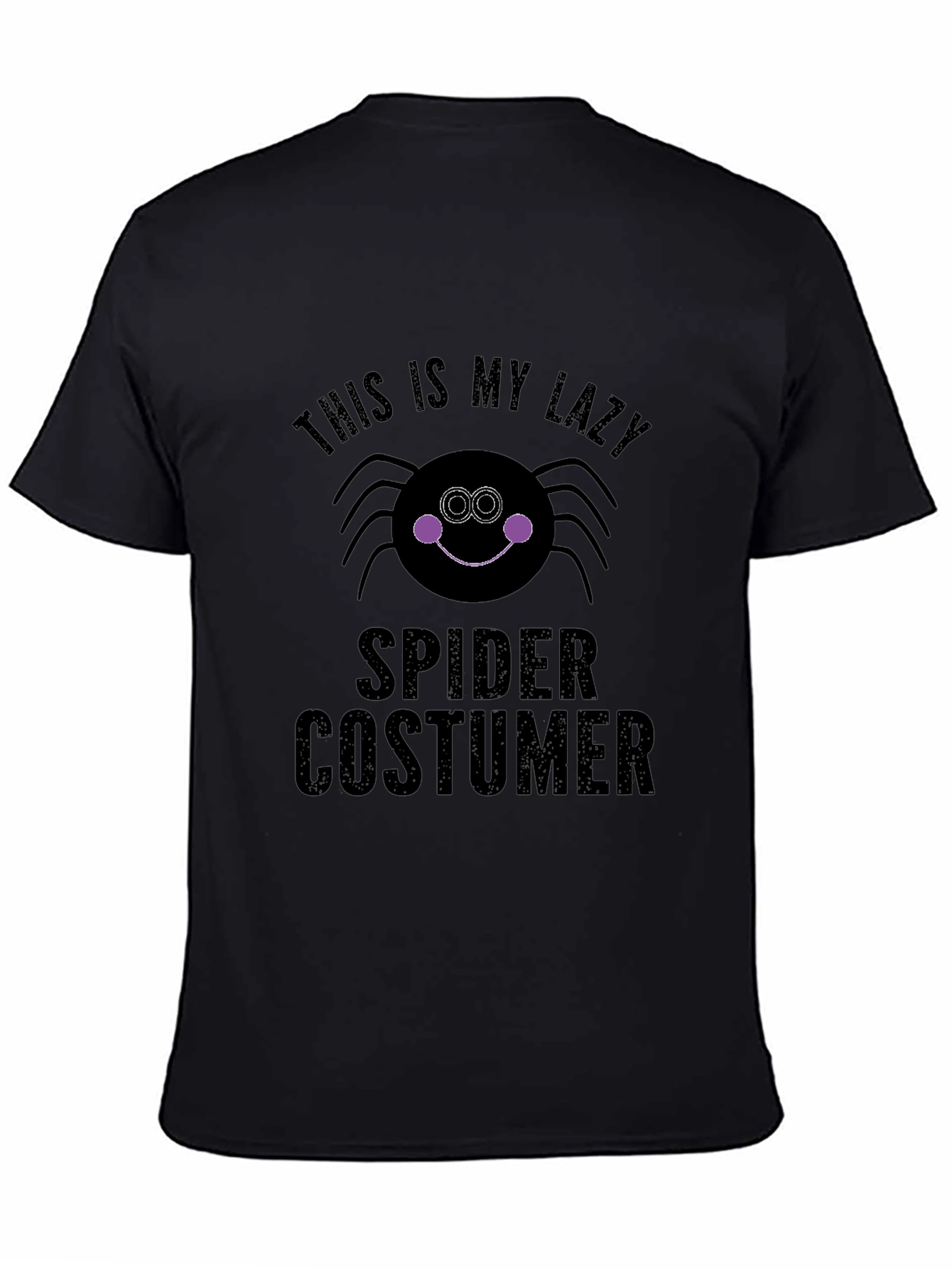 Lazy Spider Costume T-Shirt - Halloween Ready!